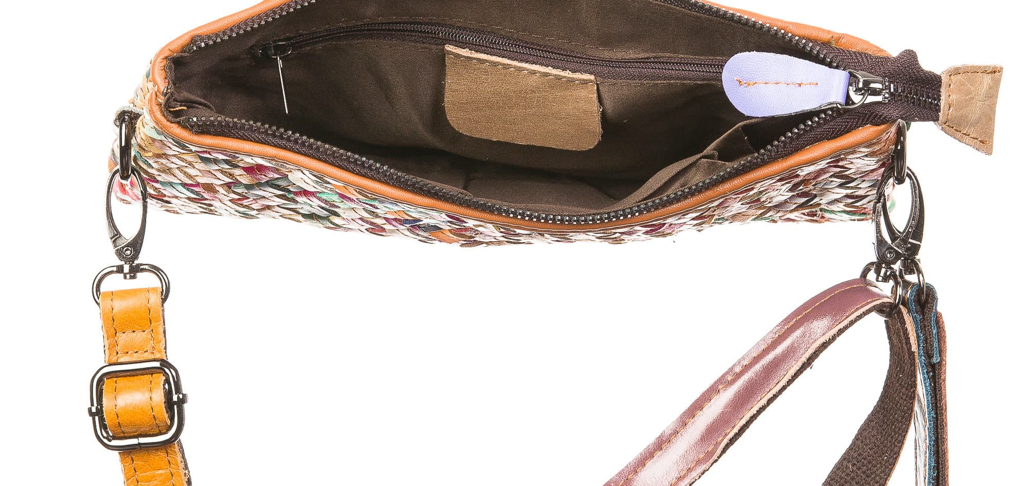 Borsa donna in vera pelle ARIANNA DINI mod. PILAR, MULTICOLORE.