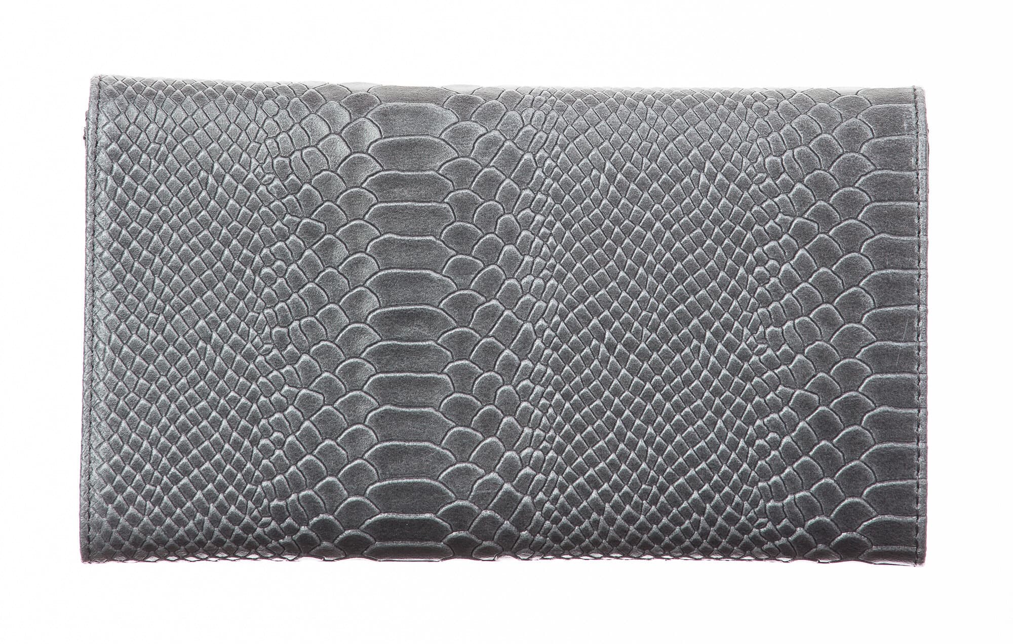 Borsa donna in vera pelle CHIARO SCURO mod. EMILIA, colore GRIGIO, Made in Italy.