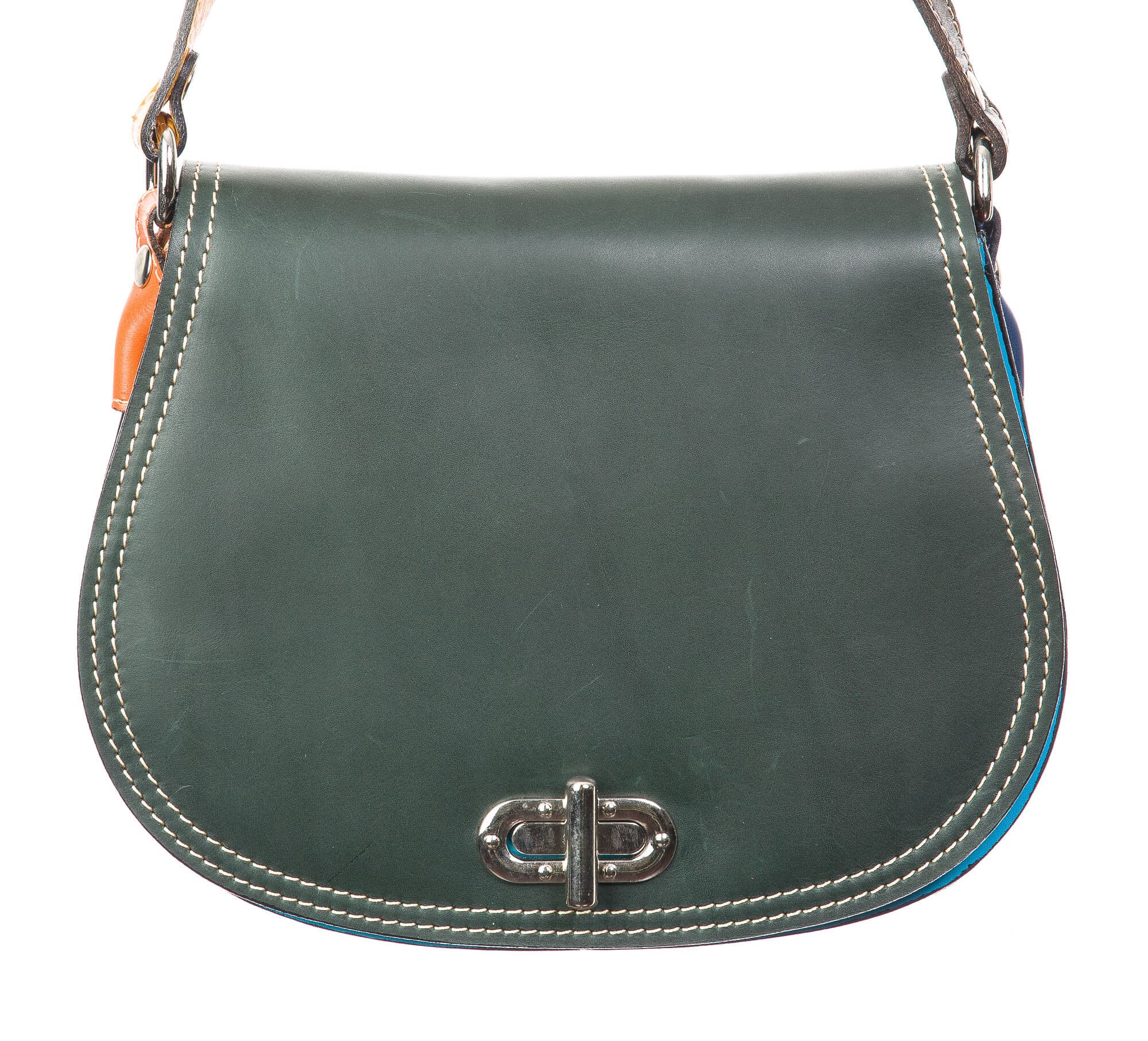 Borsa donna in vera pelle CHIAROSCURO mod. ELANIE, MULTICOLORE, Made in Italy. - P001241 (Borsa)