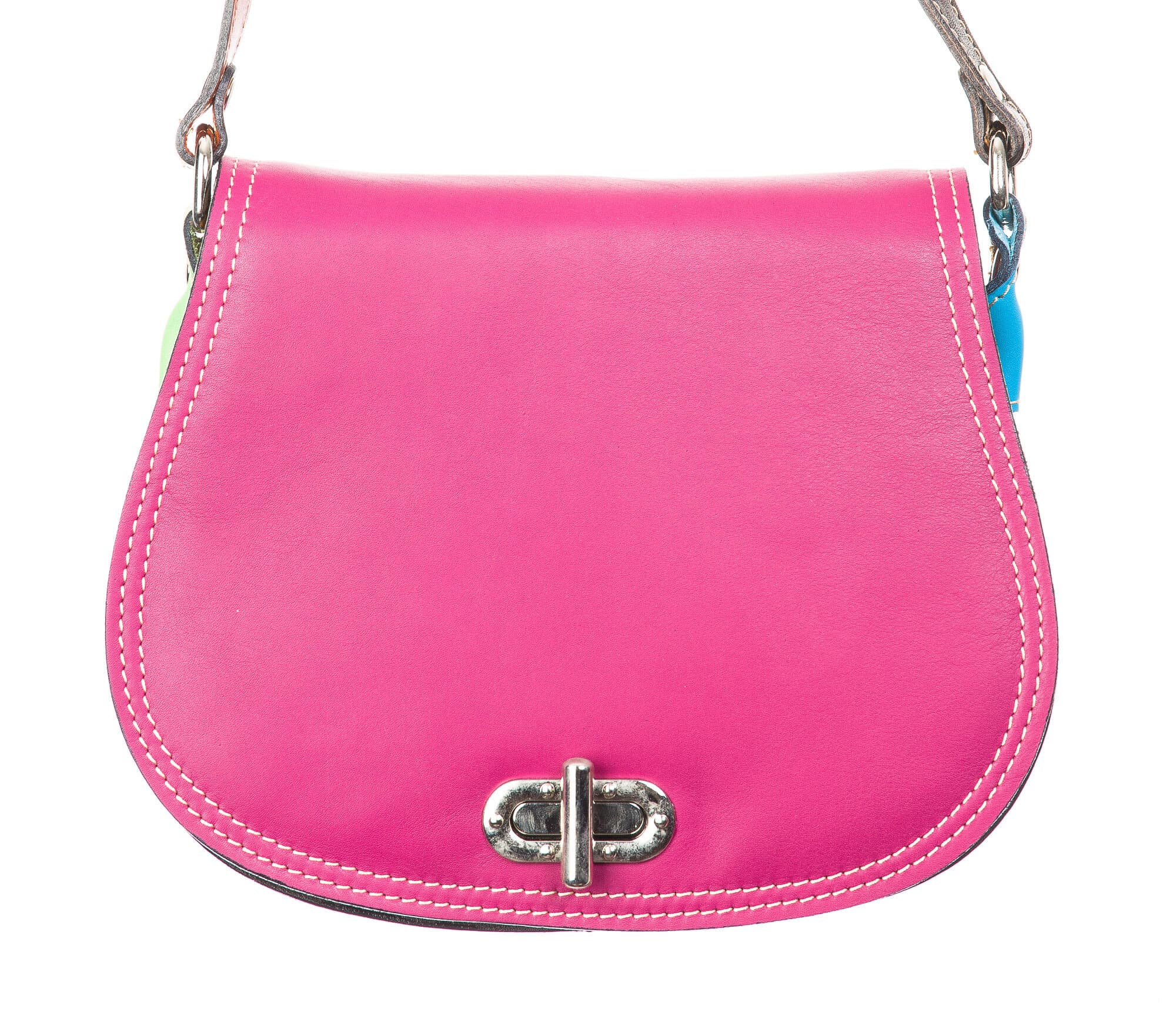 Borsa donna in vera pelle CHIAROSCURO mod. ELANIE, MULTICOLORE, Made in Italy. - P001243 (Borsa)
