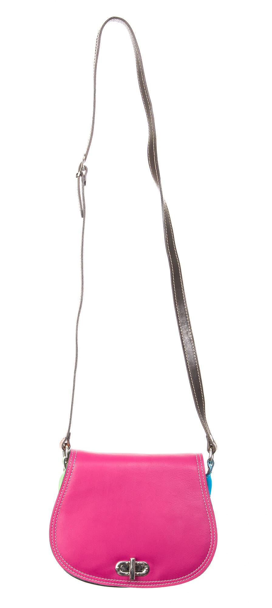 Borsa donna in vera pelle CHIAROSCURO mod. ELANIE, MULTICOLORE, Made in Italy. - P001243 (Borsa)