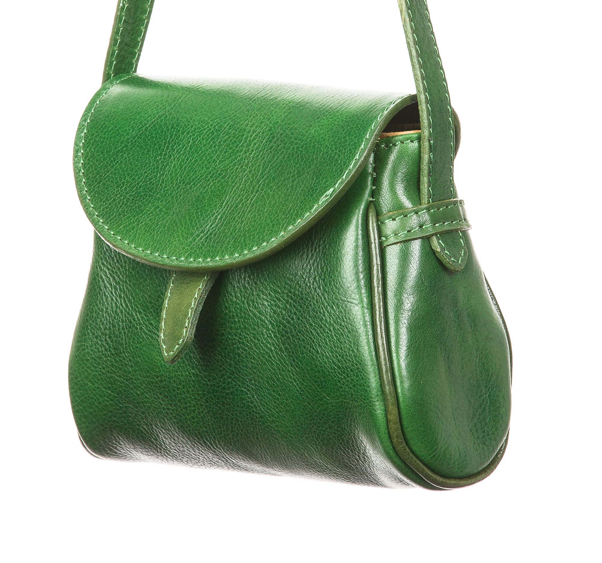 Borsa  donna ROSSETTA in vera pelle tamponata, colore blu, tracolla regolabile, semplice e pratica, CHIAROSCURO, Made in Italy.
