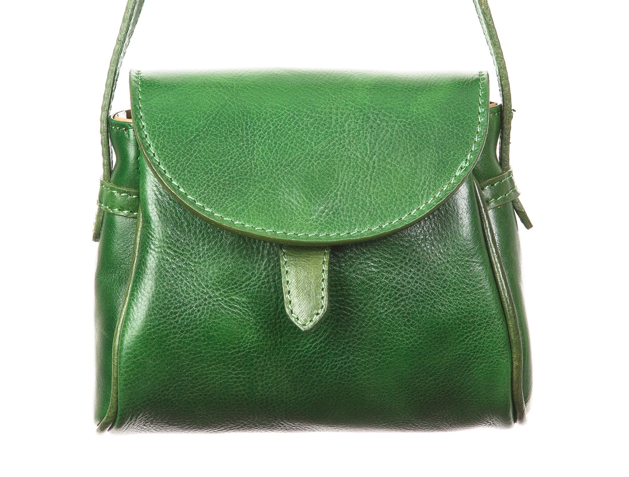 Borsa  donna ROSSETTA in vera pelle tamponata, colore blu, tracolla regolabile, semplice e pratica, CHIAROSCURO, Made in Italy.