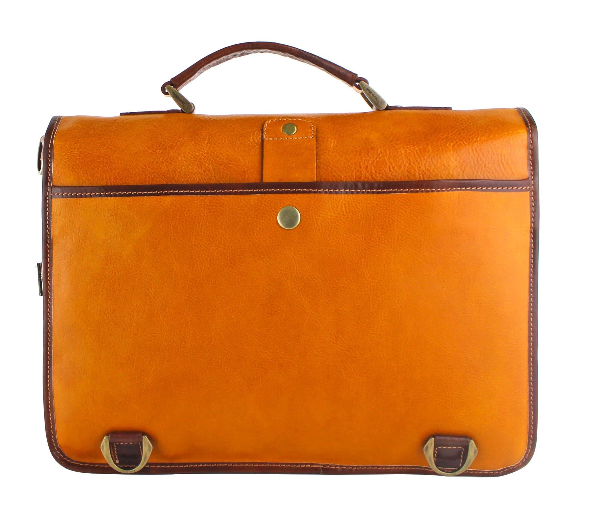 ERNESTO: cartella /borsa ufficio uomo, in cuoio, colore: MIELE / TESTAMORO, Made in Italy
