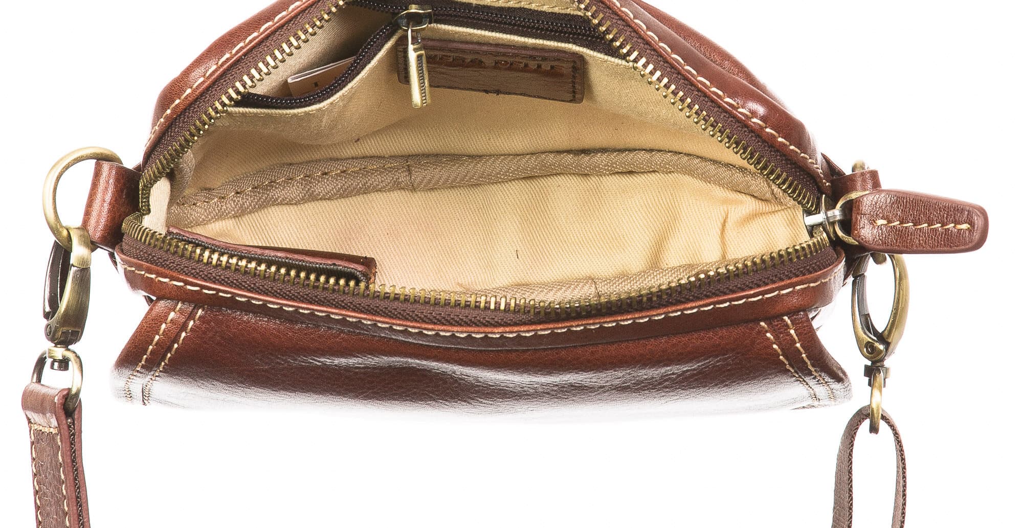 Borsa uomo in vera pelle CHIAROSCURO mod. MARCO, colore MARRONE, Made in Italy.
