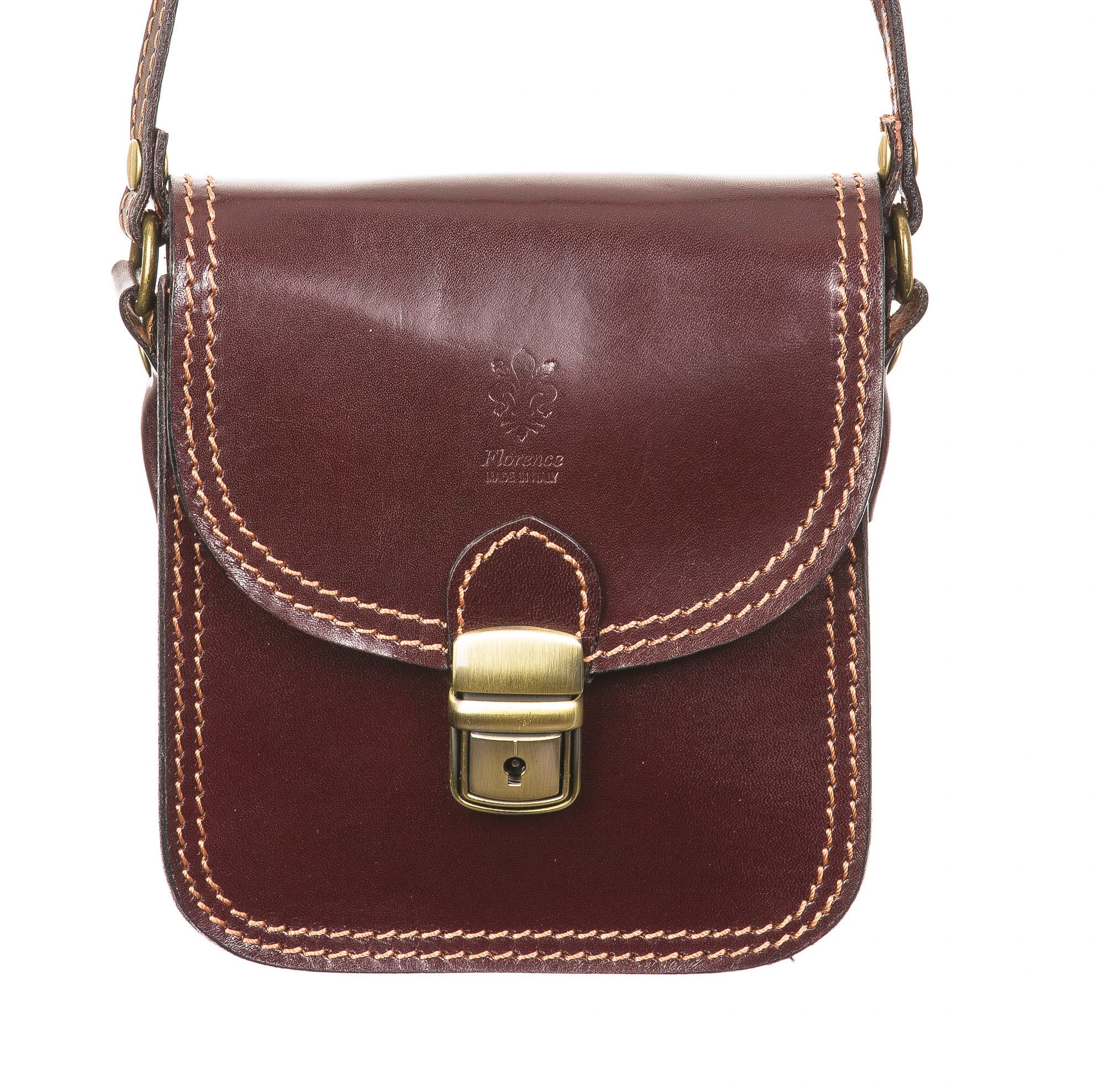 Borsa uomo in vera pelle CHIAROSCURO mod. MASSIMO, colore MARRONE, Made in Italy. (Borsa)
