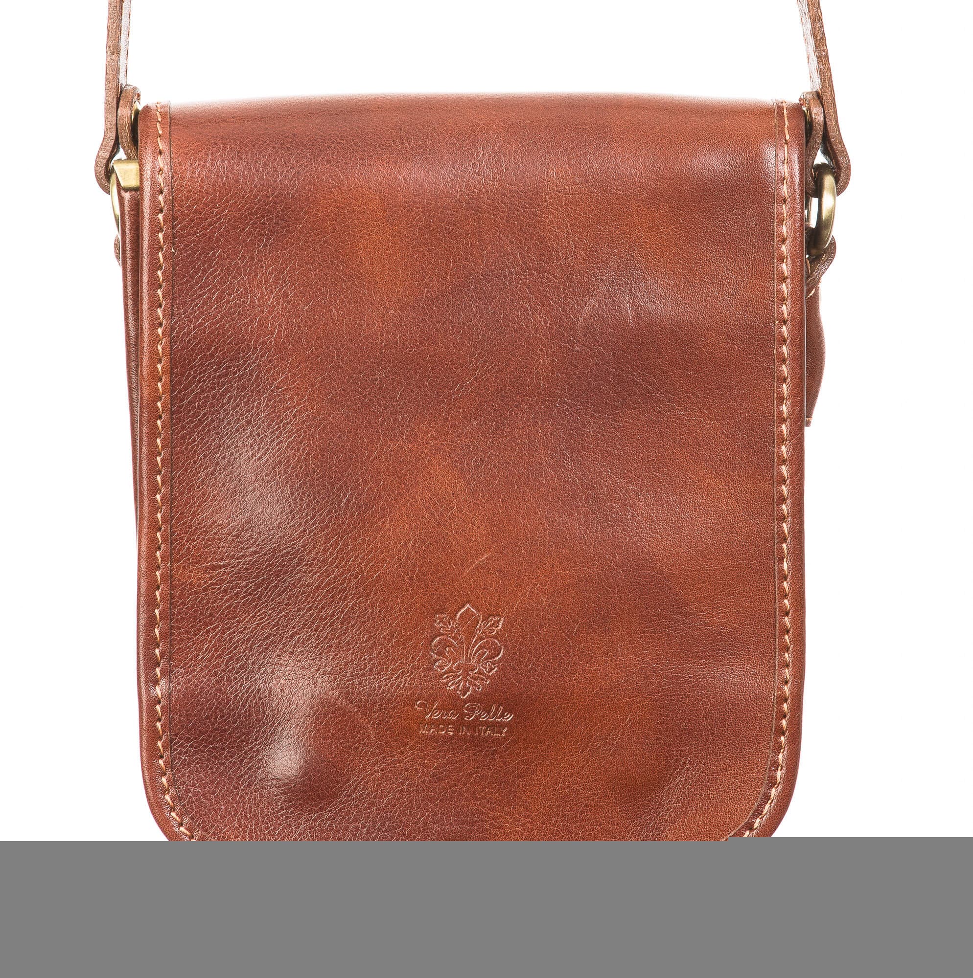 Borsa uomo in vera pelle CHIAROSCURO mod. EDGARDO, colore MARRONE, Made in Italy.