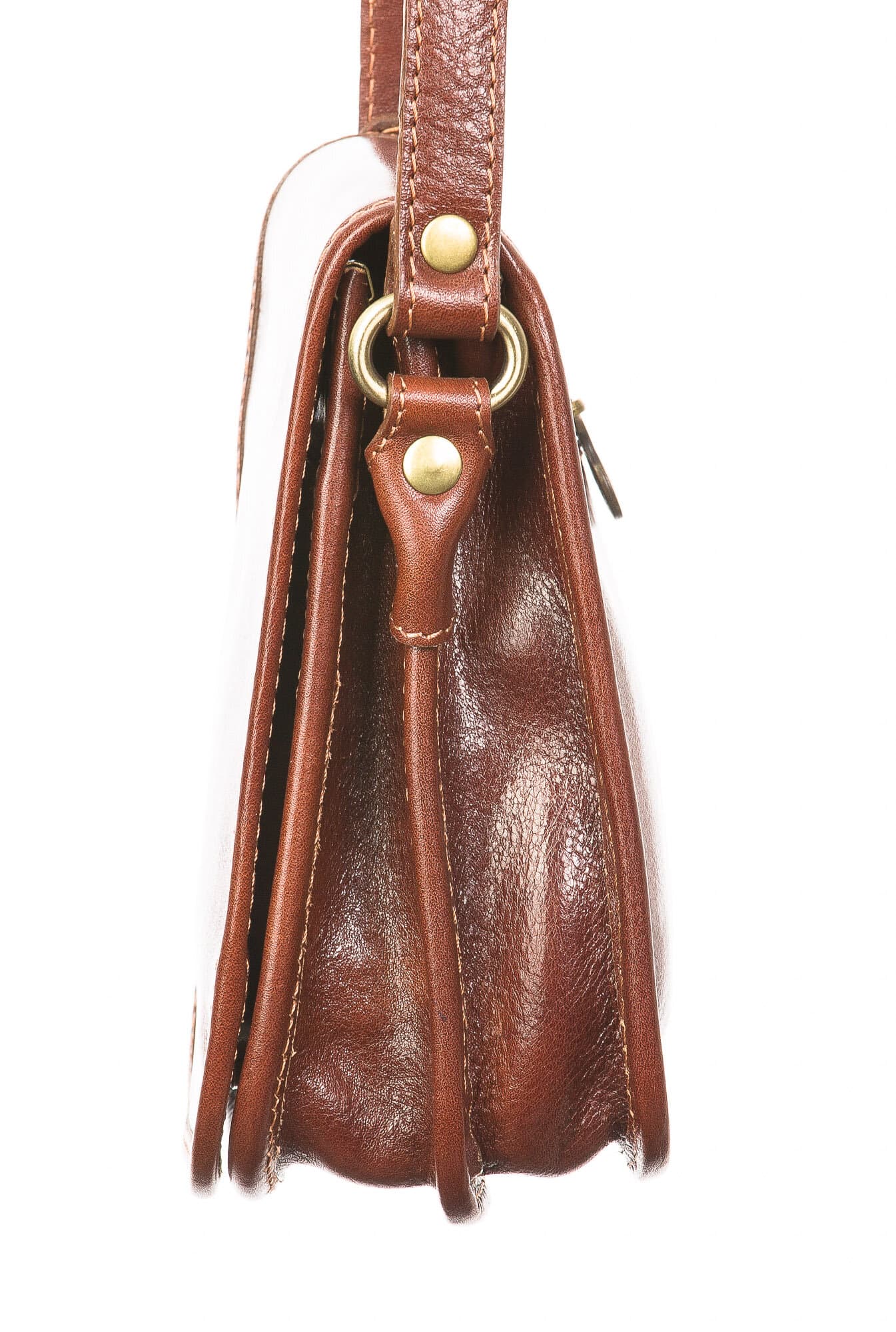Borsa uomo in vera pelle CHIAROSCURO mod. EDGARDO, colore MARRONE, Made in Italy.