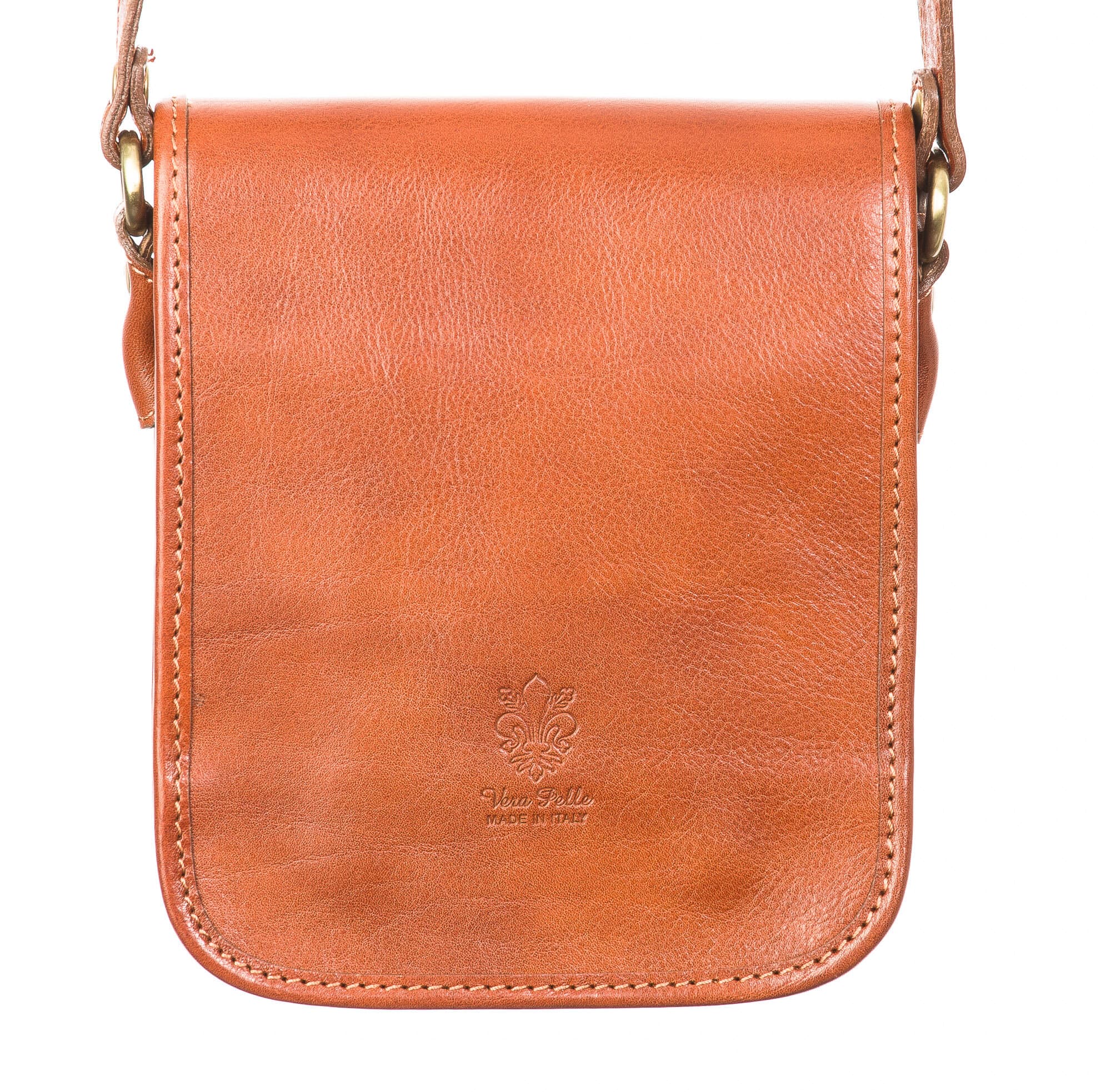 Borsa uomo in vera pelle CHIAROSCURO mod. EDGARDO, colore MIELE, Made in Italy.
