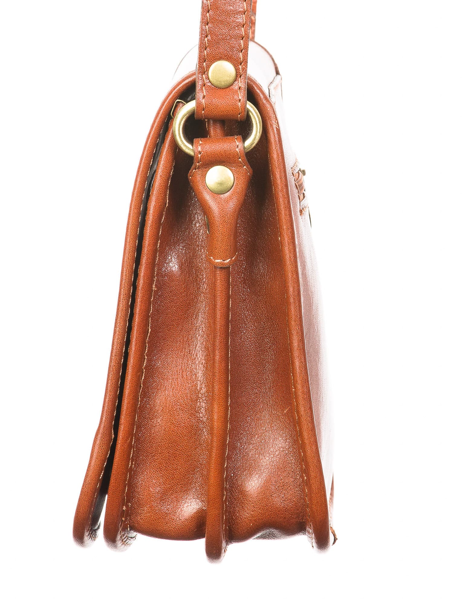 Borsa uomo in vera pelle CHIAROSCURO mod. EDGARDO, colore MIELE, Made in Italy.