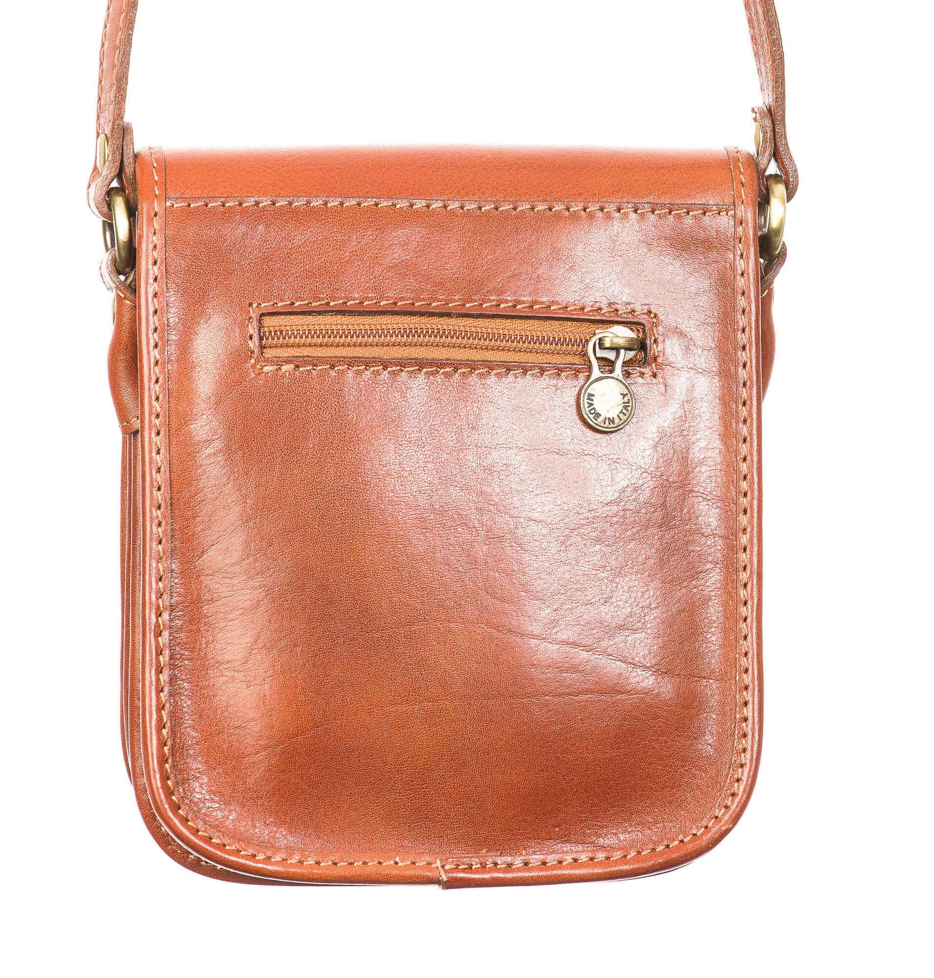 Borsa uomo in vera pelle CHIAROSCURO mod. EDGARDO, colore MIELE, Made in Italy.