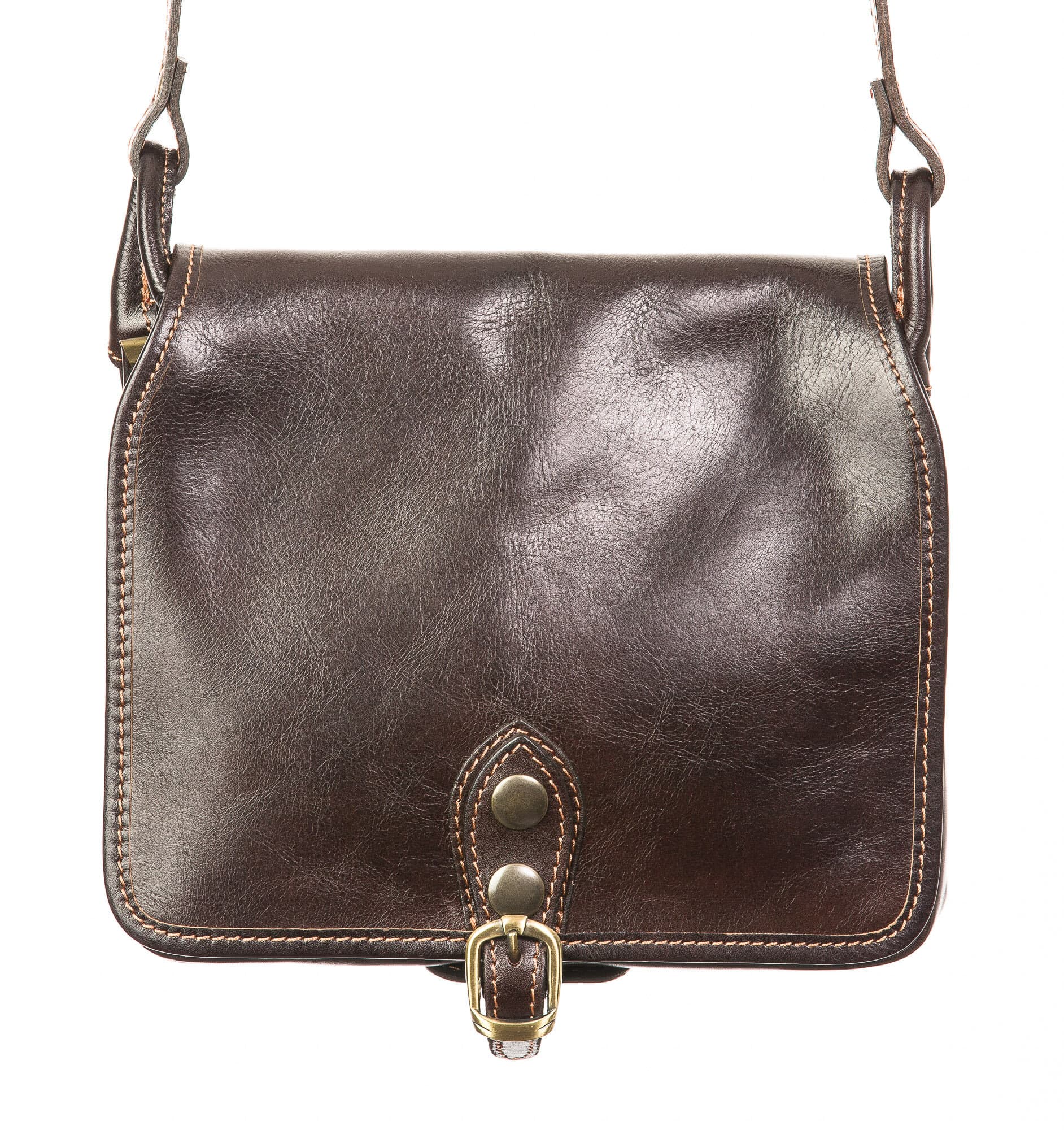 Borsa uomo in vera pelle CHIAROSCURO mod. LUKA, colore TESTA DI MORO, Made in Italy. (Borsa)