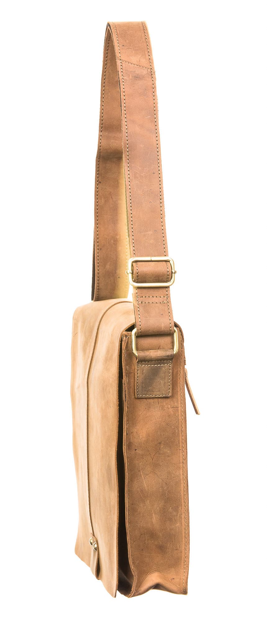 Borsa uomo in vera pelle CHIAROSCURO mod. DANILO, colore MIELE, Made in Italy. (Borsa)