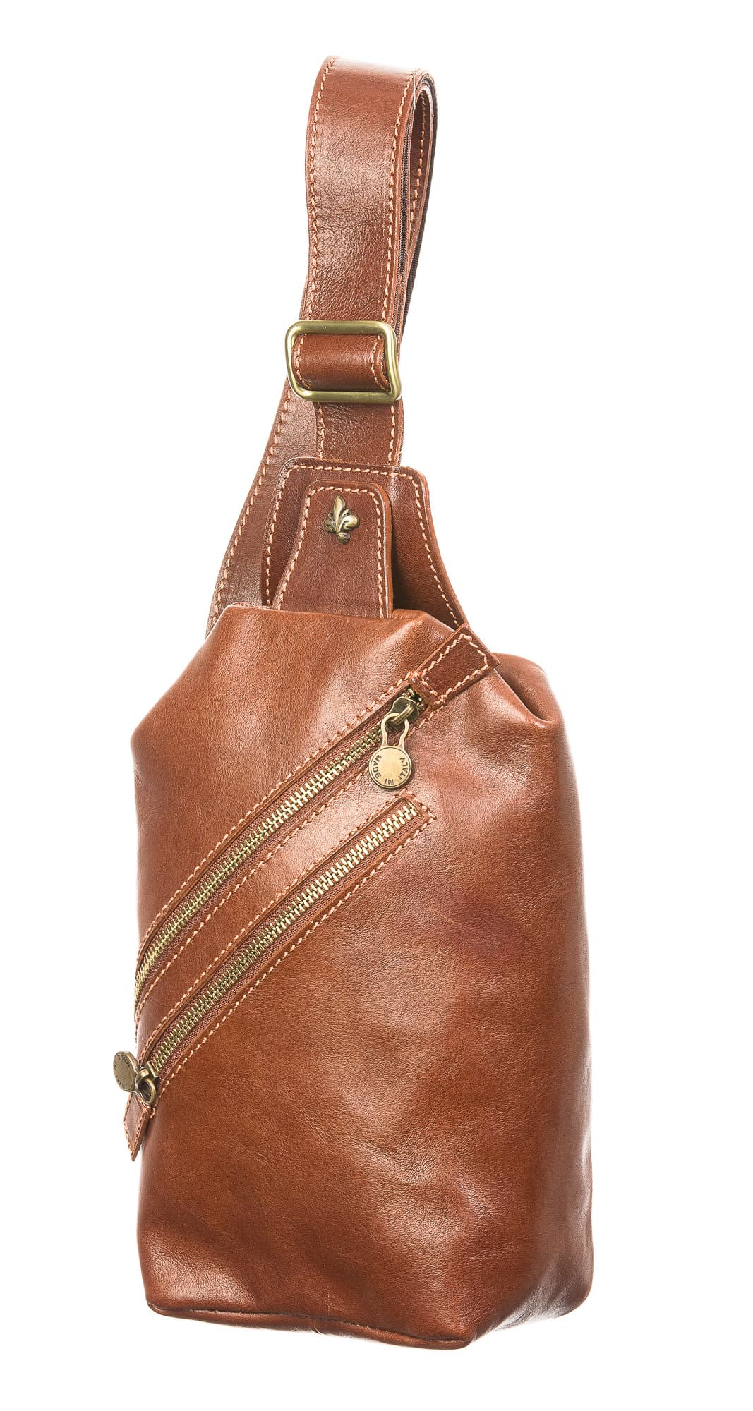 Borsa uomo in vera pelle CHIAROSCURO mod. BERNARDO, colore MARRONE, Made in Italy