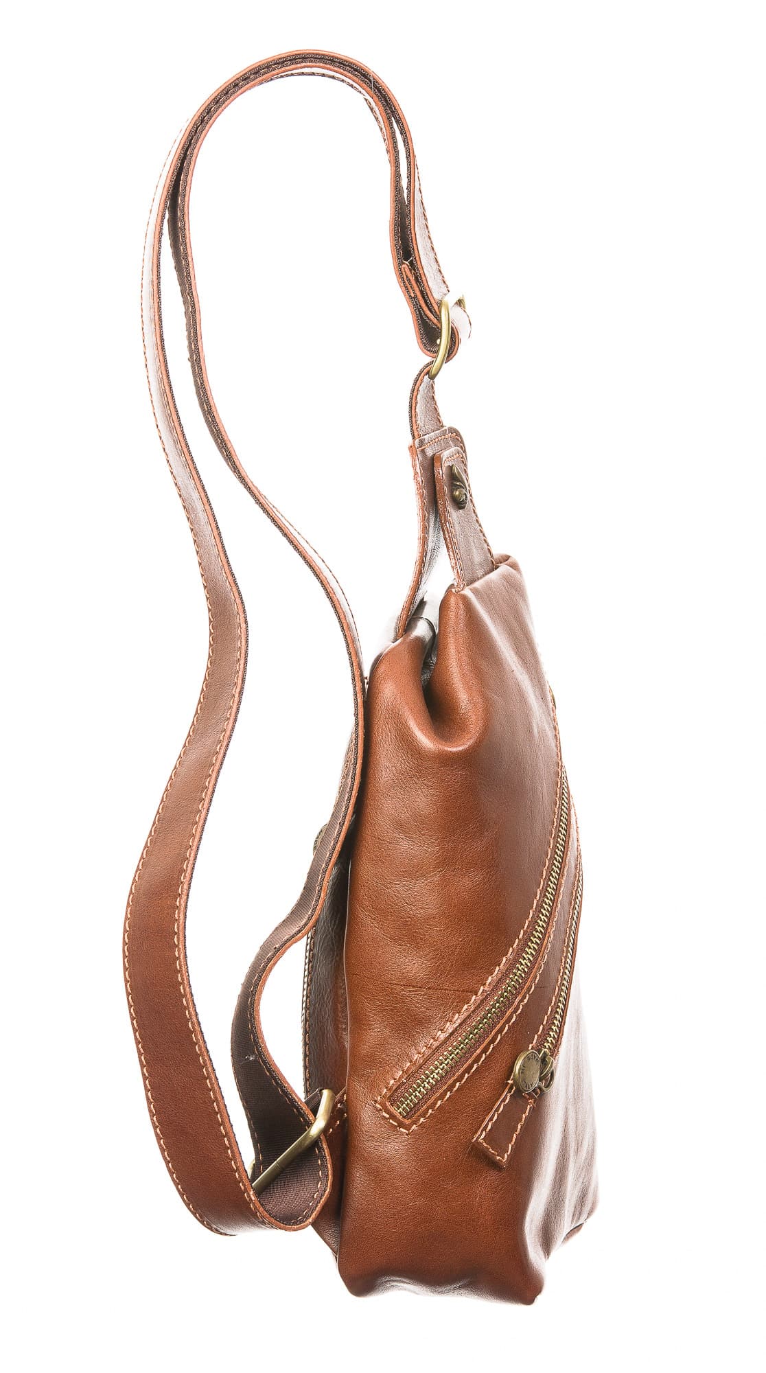 Borsa uomo in vera pelle CHIAROSCURO mod. BERNARDO, colore MARRONE, Made in Italy