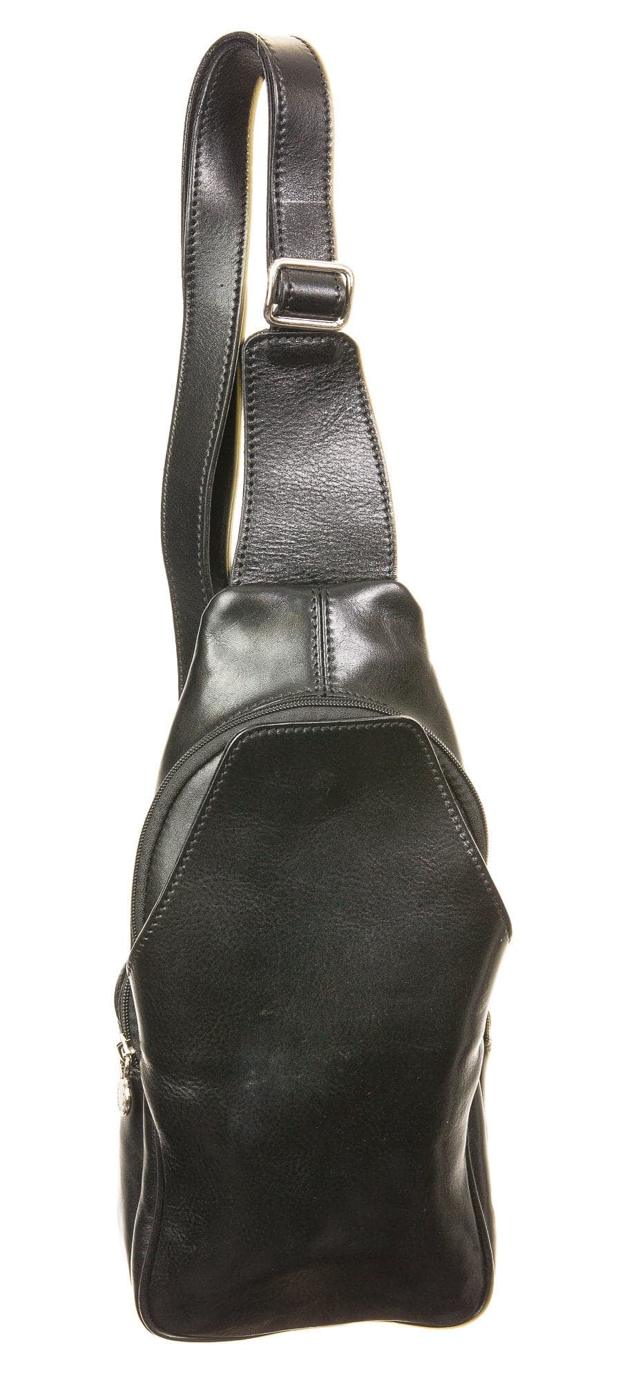 Borsa uomo in vera pelle CHIAROSCURO mod. BORIS, colore NERO, Made in Italy.