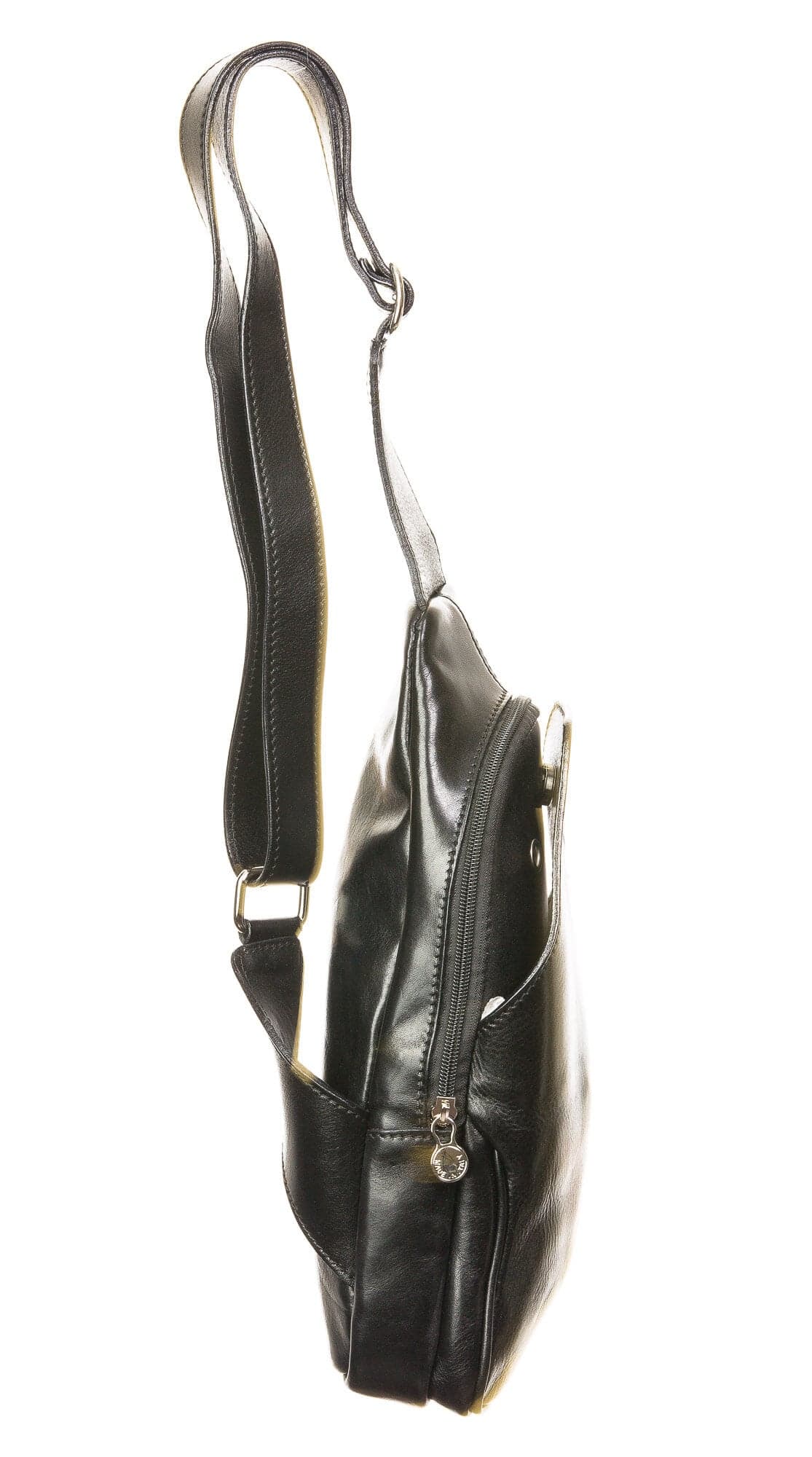 Borsa uomo in vera pelle CHIAROSCURO mod. BORIS, colore NERO, Made in Italy.