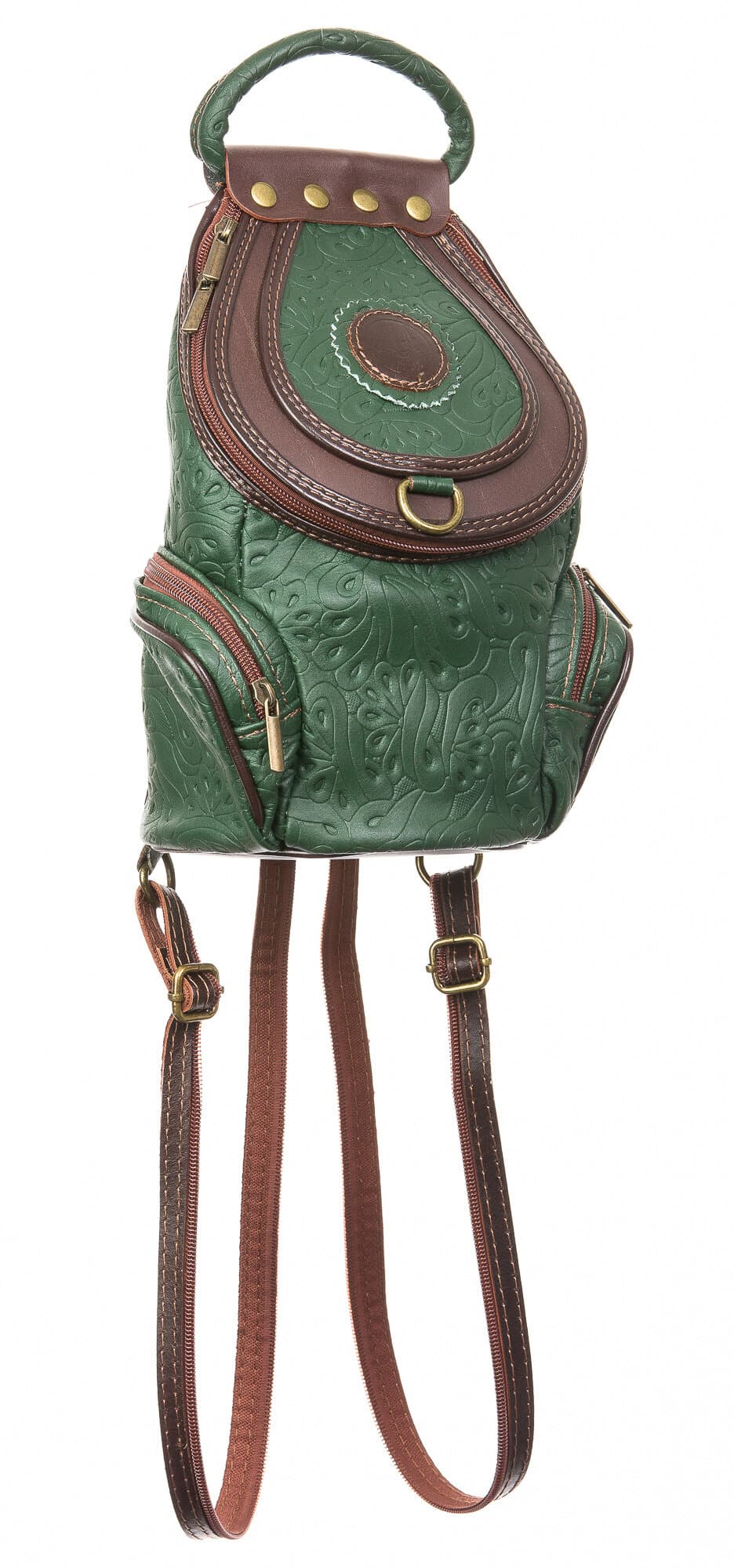 Borsa zaino donna in vera pelle.
