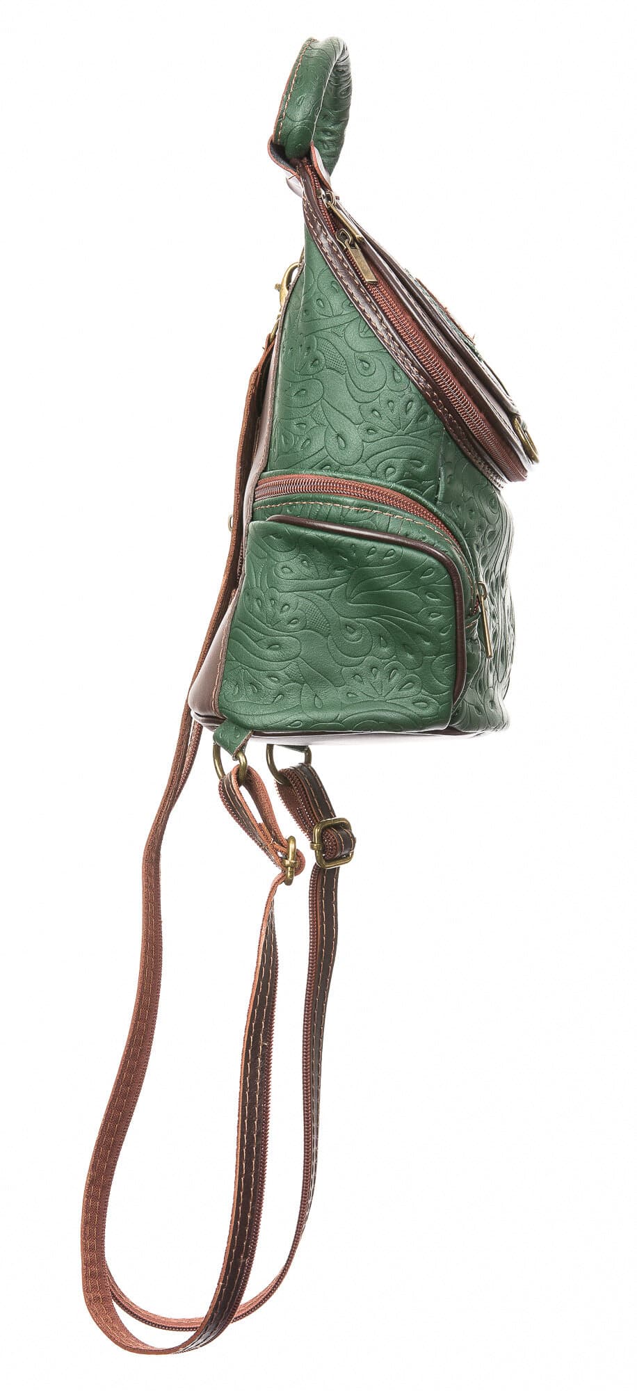 Borsa zaino donna in vera pelle.