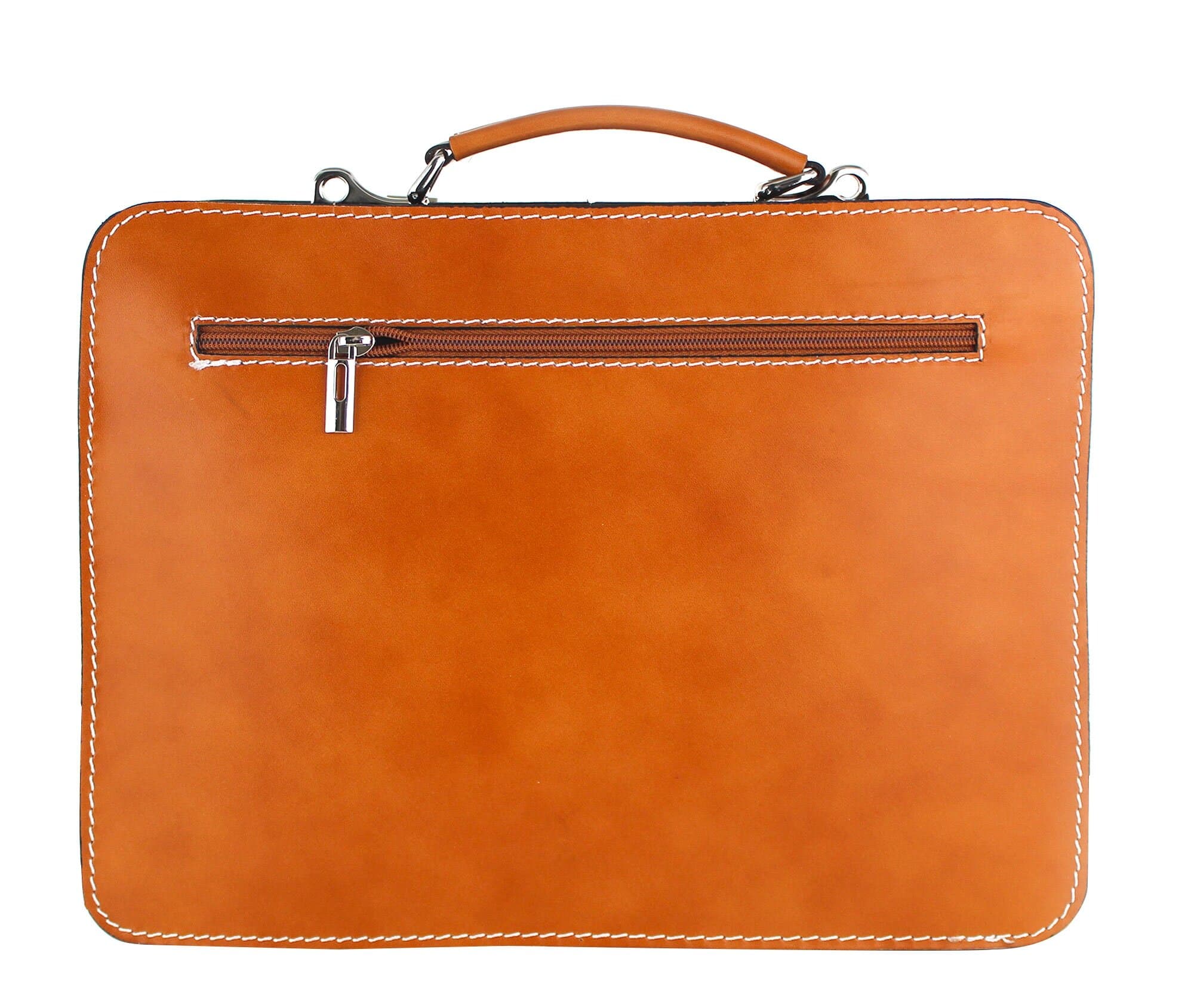Borsa uomo / donna in vera pelle CHIAROSCURO mod. ELVI medium, MULTICOLORE, Made in Italy. (Borsa)
