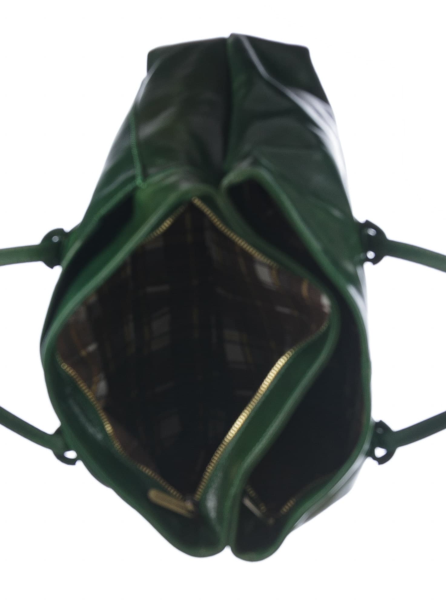 Borsa a spalla da donna in vera pelle MINA, colore VERDE, CHIAROSCURO, MADE IN ITALY