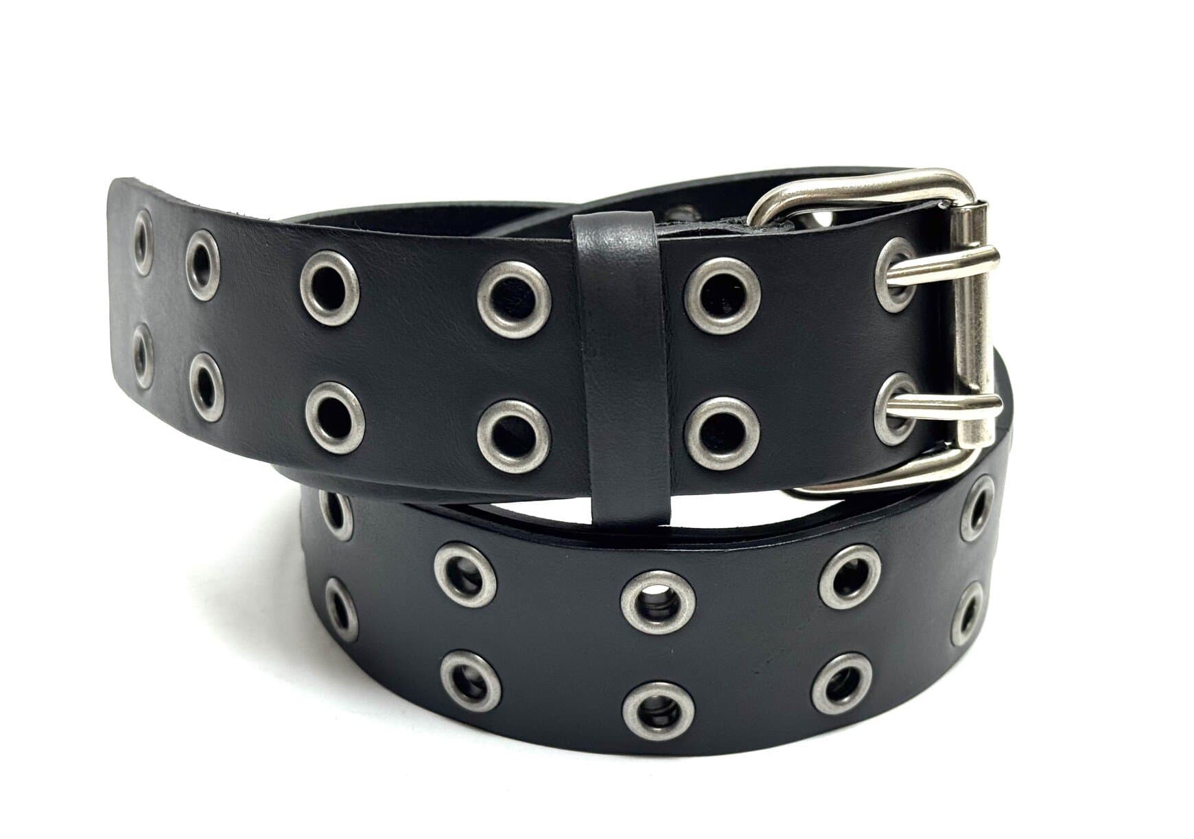 Cintura uomo in vera pelle FOLIGNO, colore NERO, CHIAROSCURO, Made in Italy