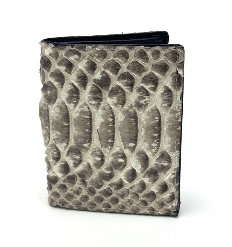  TORINO: men's wallet in genuine python leather, STONE COLOR, SANTINI, Made in Italy