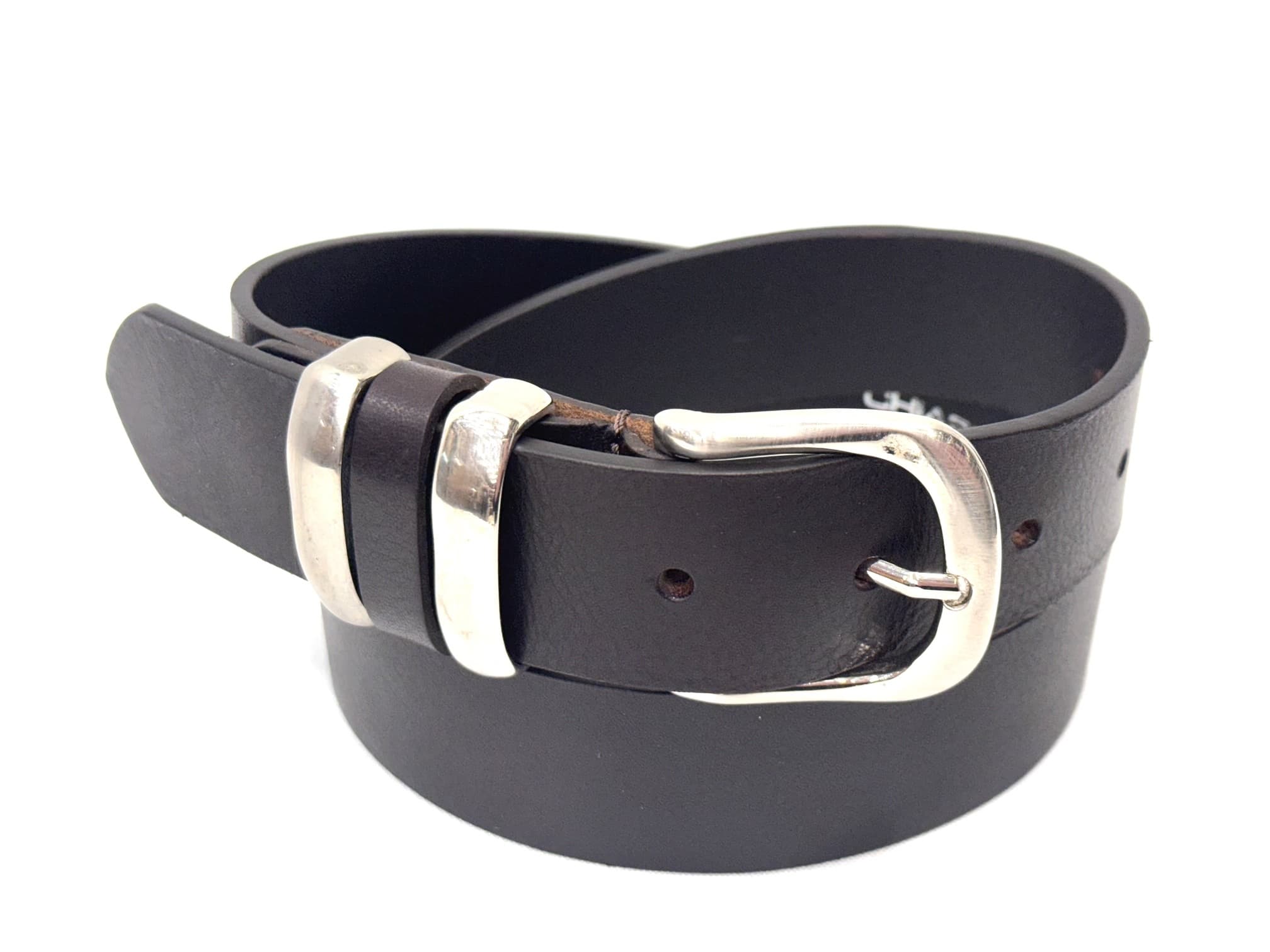 Genuine leather belt for man TRIESTE, colour BLACK, EMPORIUM ITALY, MADE IN ITALY