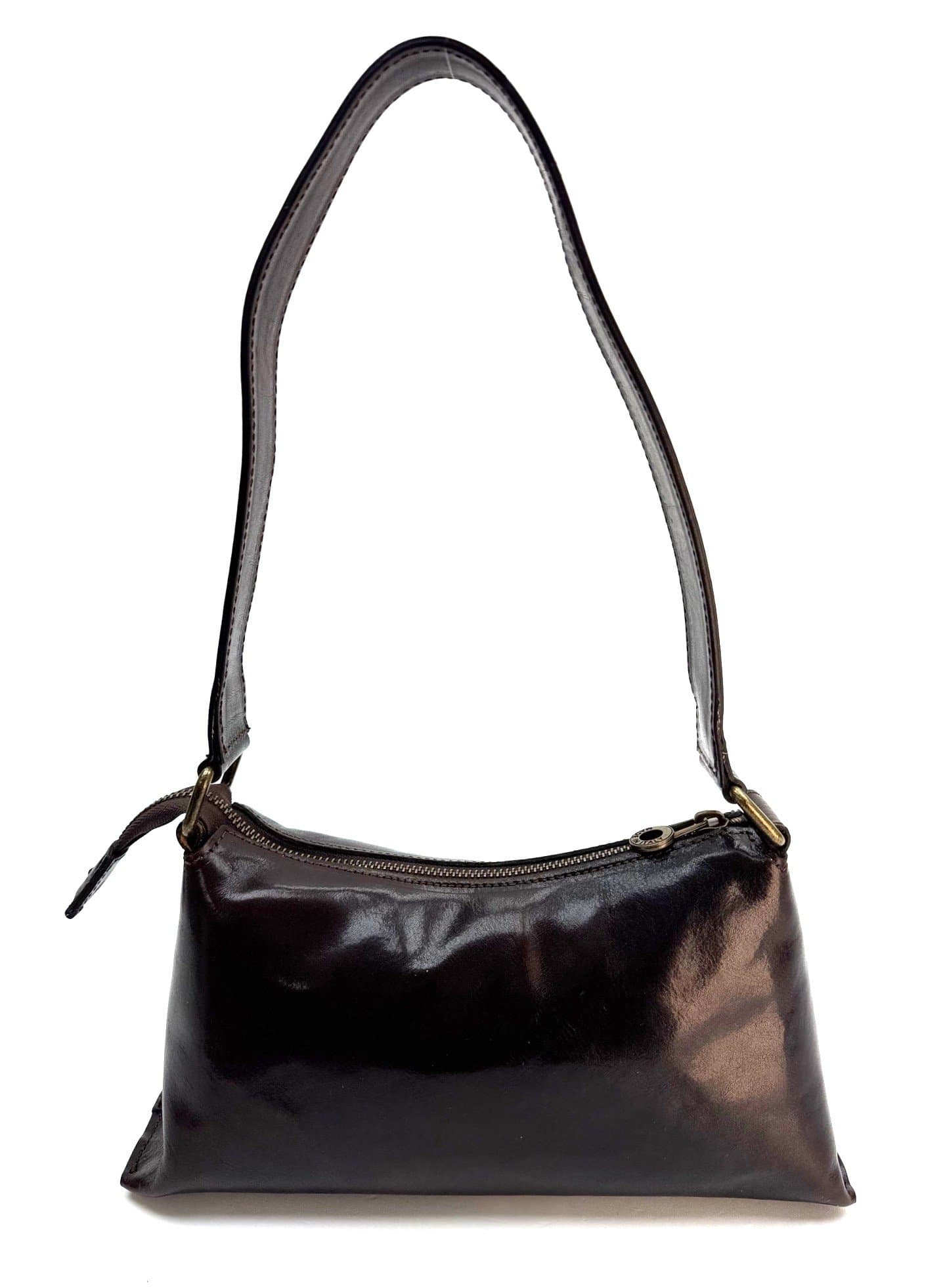 Borsa donna in vera pelle CHIAROSCURO mod. MARILYN, colore TESTA DI MORO, Made in Italy