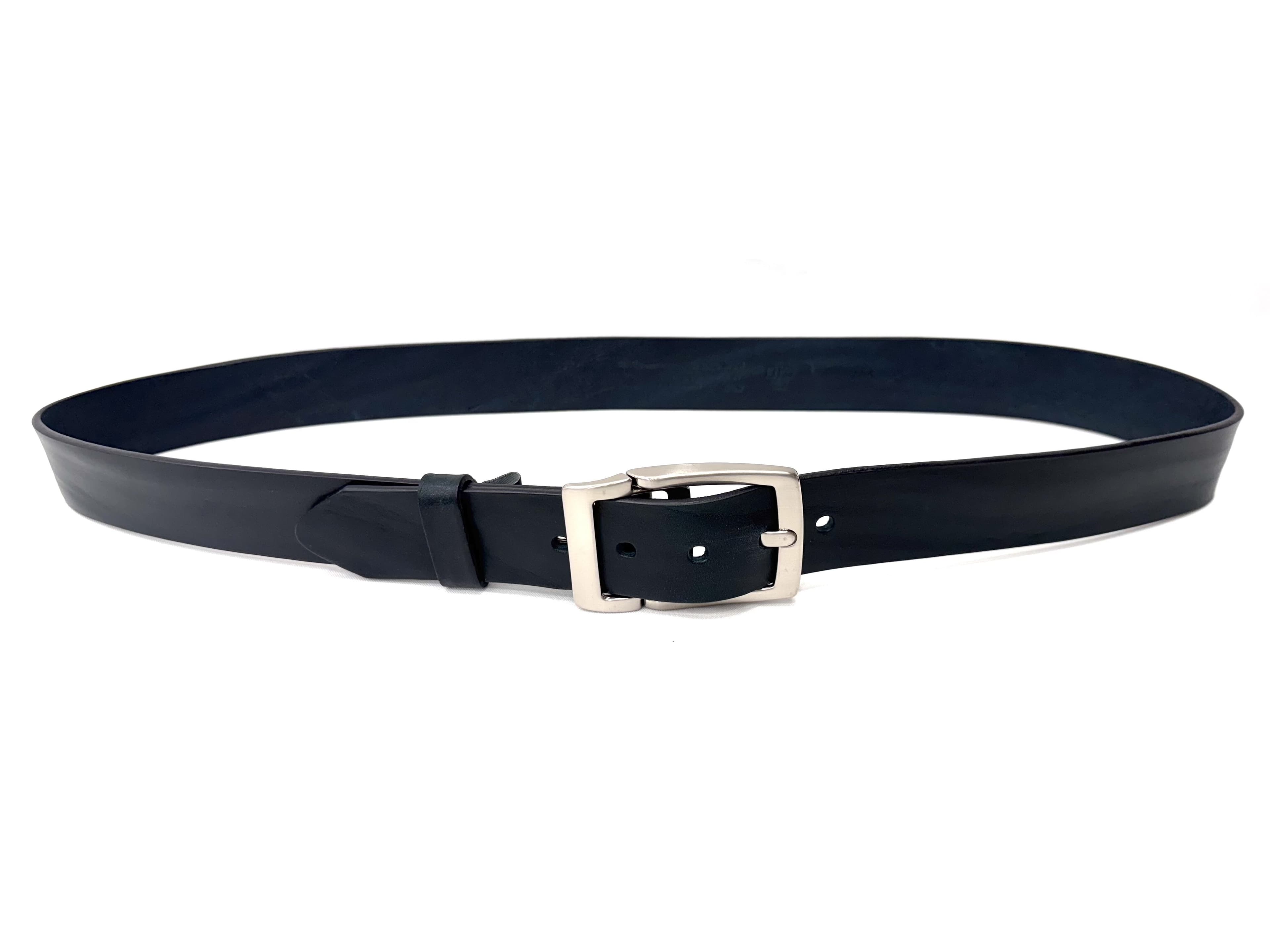 Cintura uomo in vera pelle mod. TERNI colore BLU, CHIAROSCURO, Made in Italy