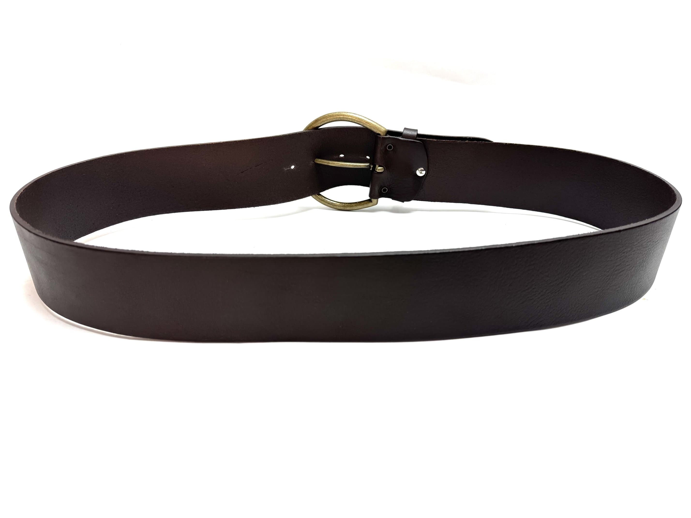 Cintura donna in vera pelle CHIAROSCURO mod. ANVERSA colore TESTA DI MORO Made in Italy
