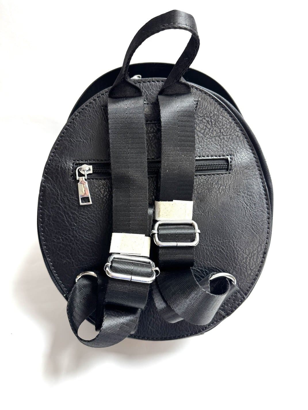 Borsa zaino Eros casco con tracolla, Cosplay Steampunk, ecopelle, colore bandiera tedesca, ARIANNA DINI DESIGN