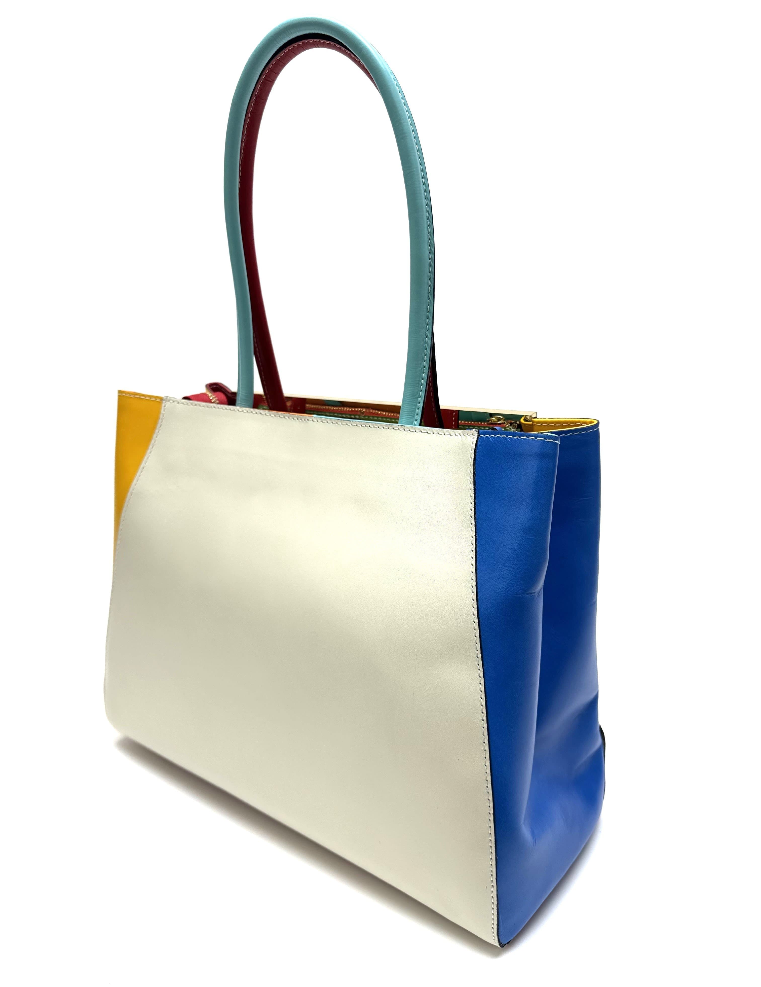 Borsa donna in vera  pelle CHIAROSCURO mod. HANA, base rosso, colore MULTICOLORE / ESTIVO,  Made in Italy