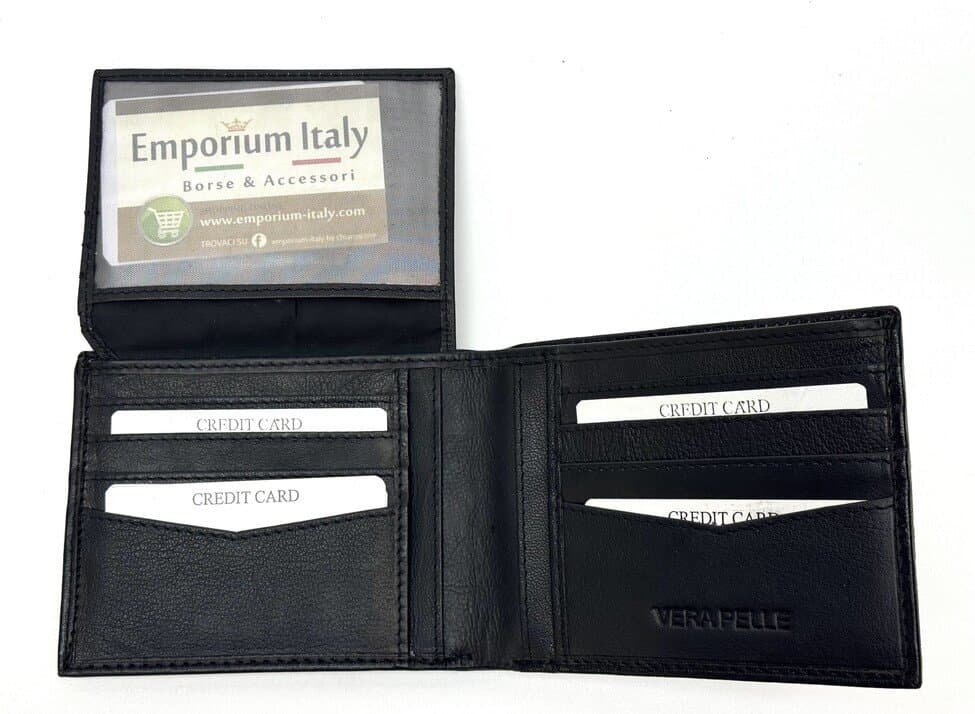 Portafoglio in vera pelle di pitone da uomo ABU DHABI, CITES, colore ROCCIA, SANTINI, Made in Italy