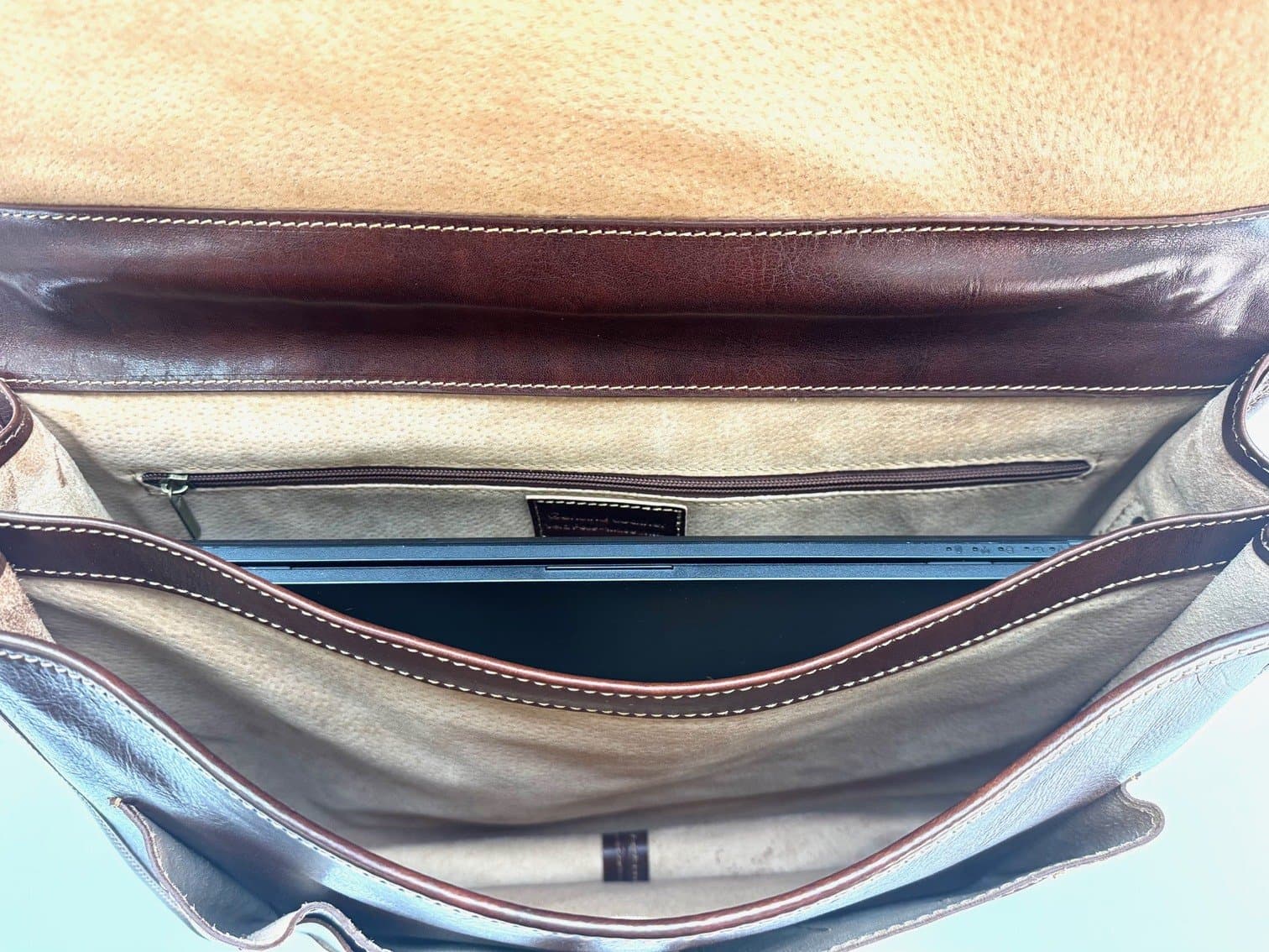 GIORGIO: cartella/borsa ufficio uomo, in cuoio, colore: MARRONE, Made in Italy