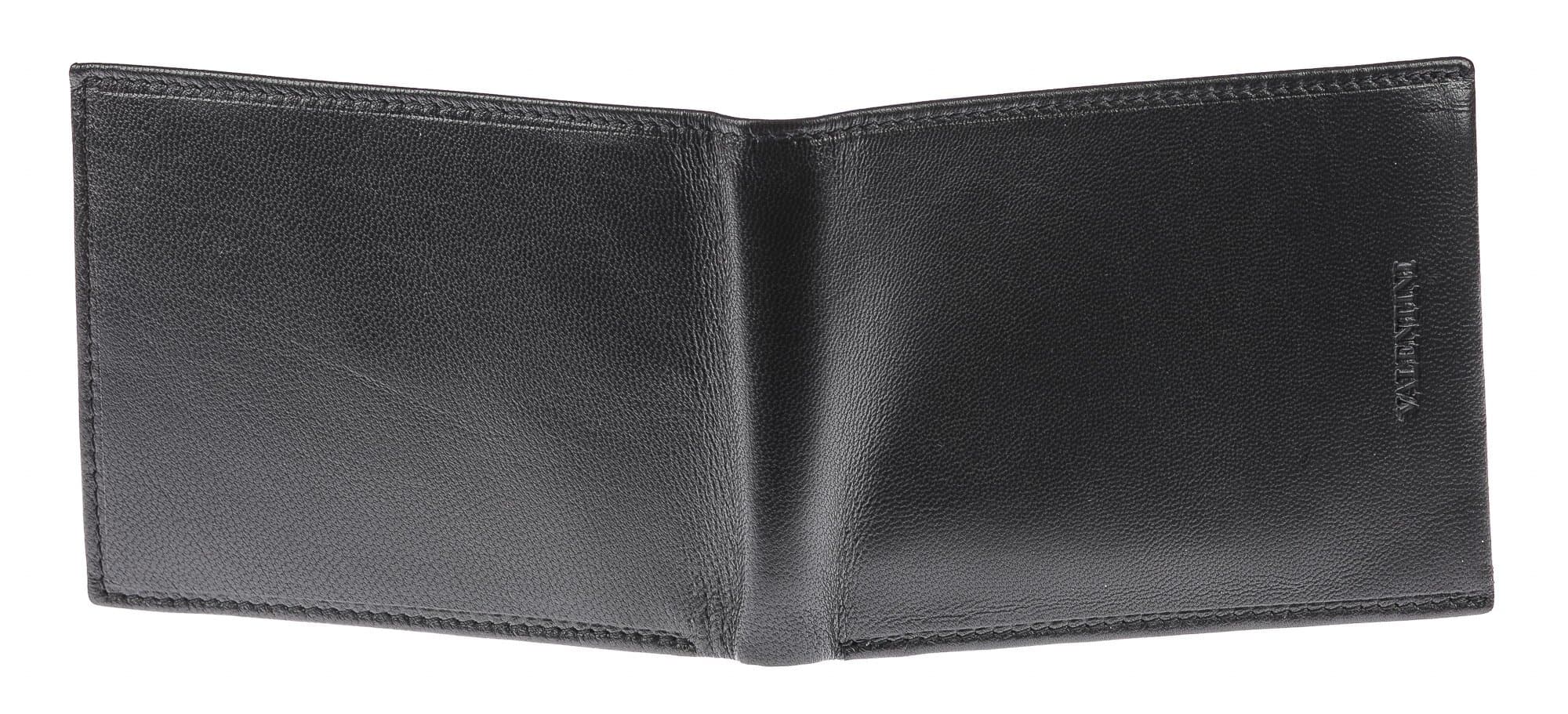 Portafoglio uomo in vera pelle tradizionale EMPORIO VALENTINI mod. IRLANDA colore NERO Made in Italy