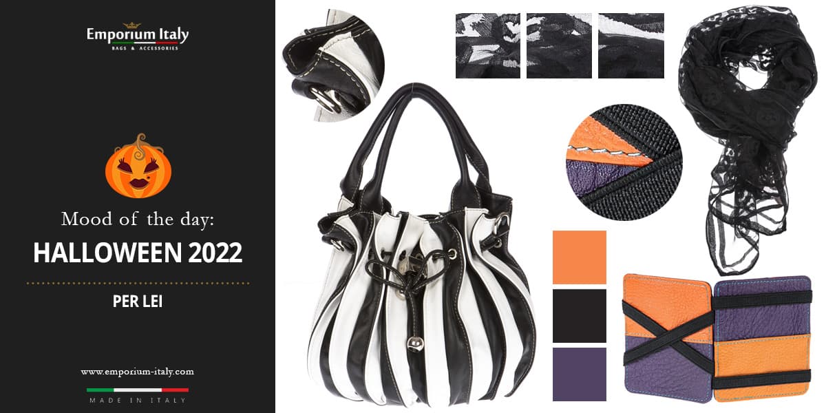 Moodboard: Speciale Halloween 2022 - Borsa e portatessere in vera pelle