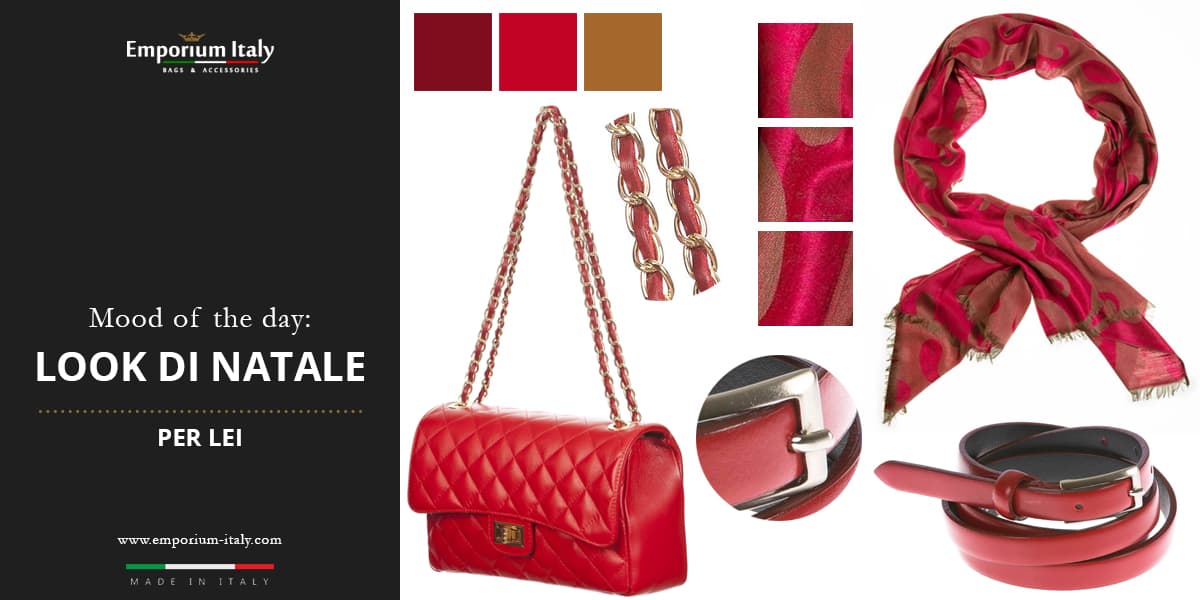 Moodboard: Christmas look for her, - Bag, belt and scarf