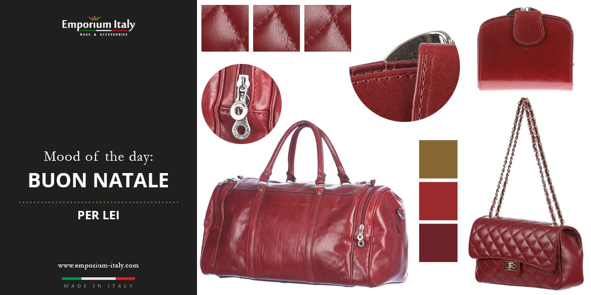 Moodboard: Natale 2021 Lei -  Borsa, borsone da viaggio e portafoglio