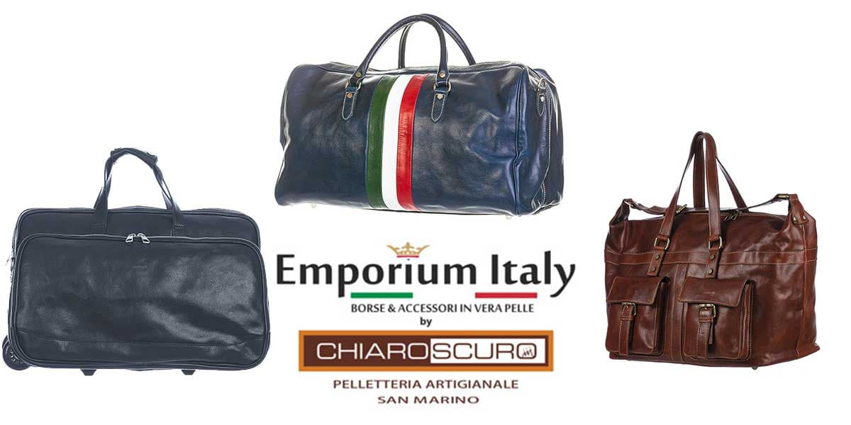 Made in Italy leather travel bag