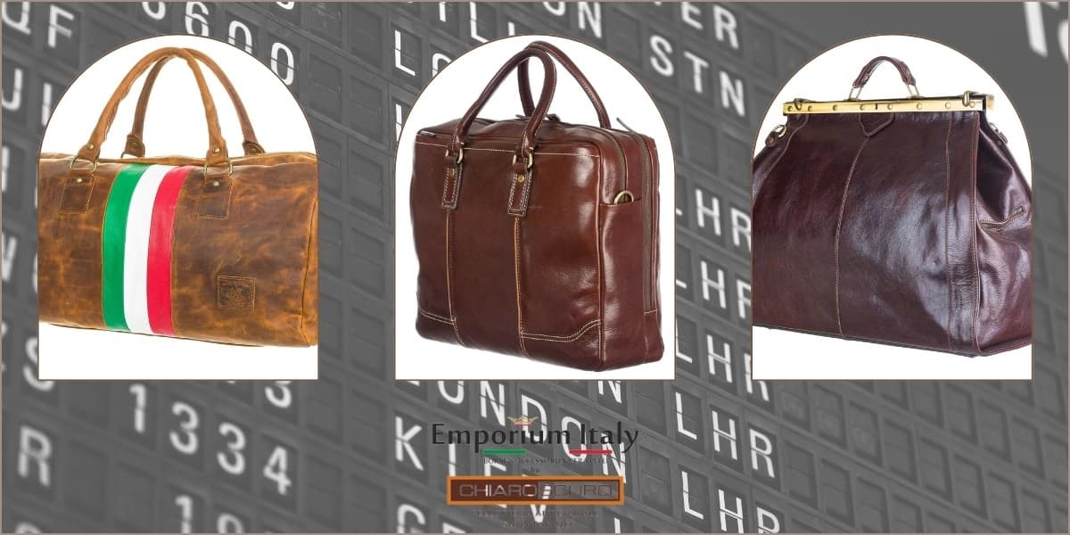 Leather duffle bags that are just right for a weekend getaway: check out the essentials from Emporium Italy!