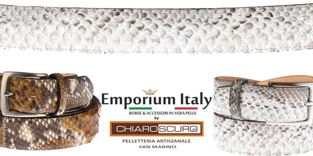 Cinture in pitone: eleganza primaverile Made in Italy