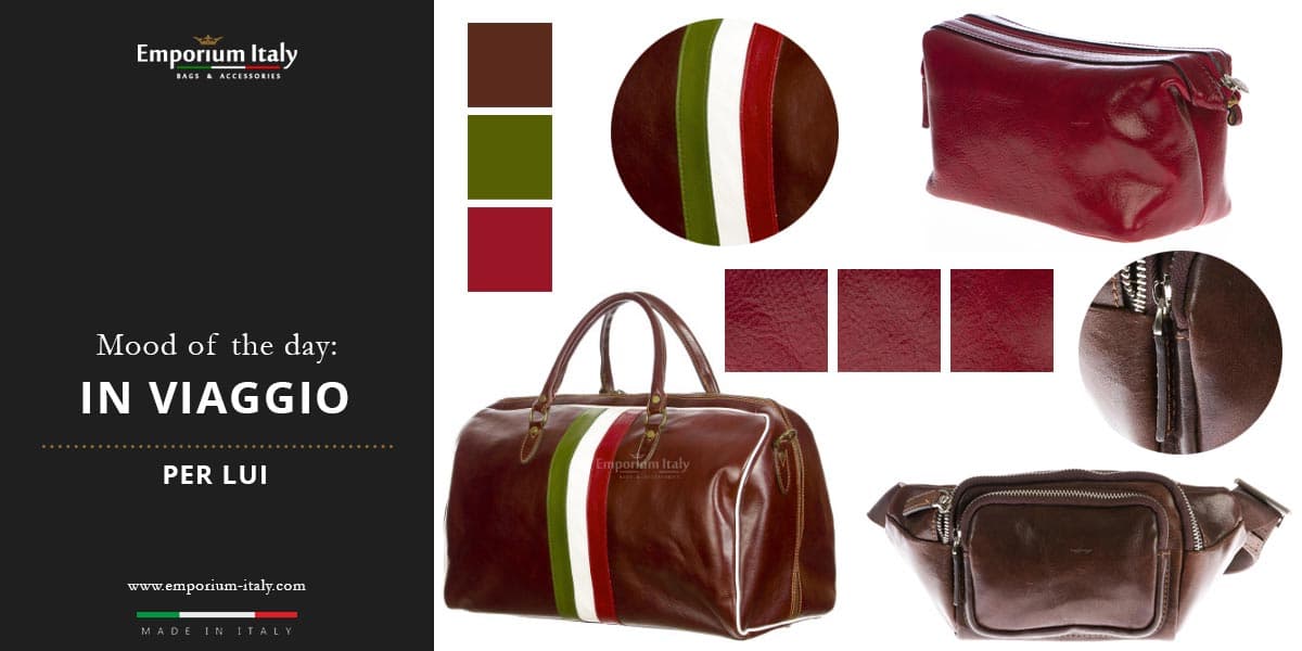 Moodboard: in viaggio per lui - borsa da viaggio, beauty e marsupio