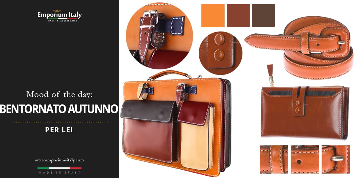 Moodboard: bentornato autunno per lei - borsa da ufficio, portafoglio e cintura
