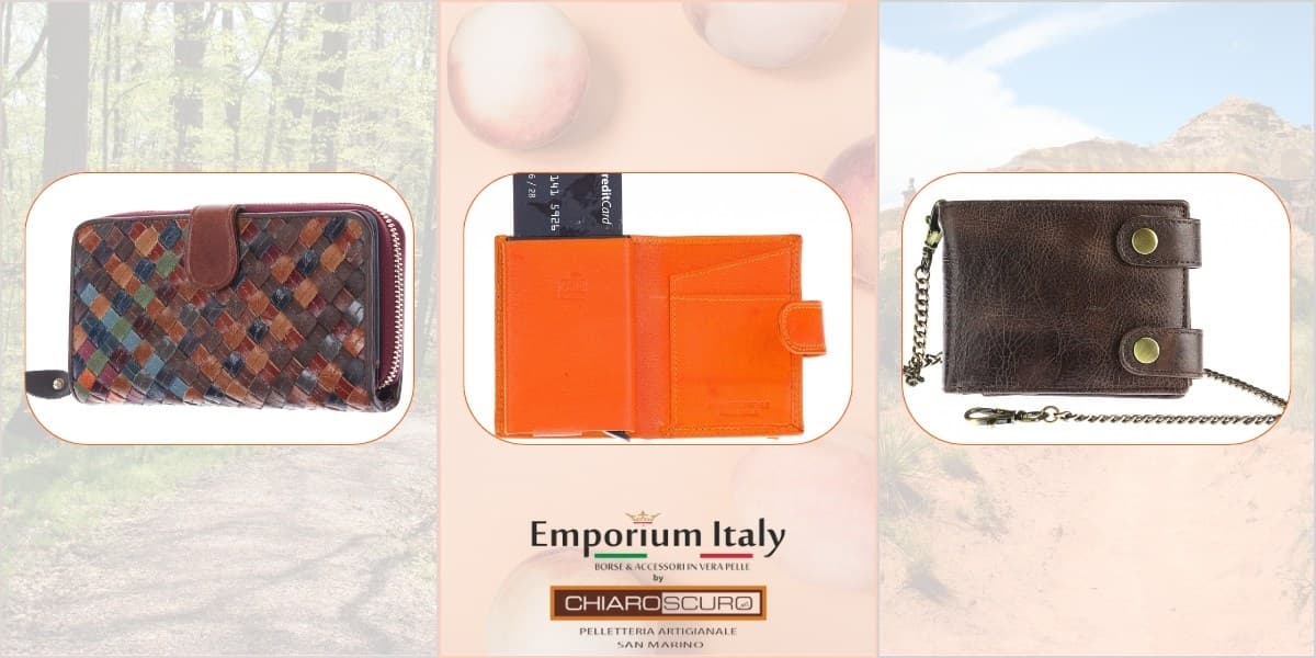 Wallets in leather for men and women