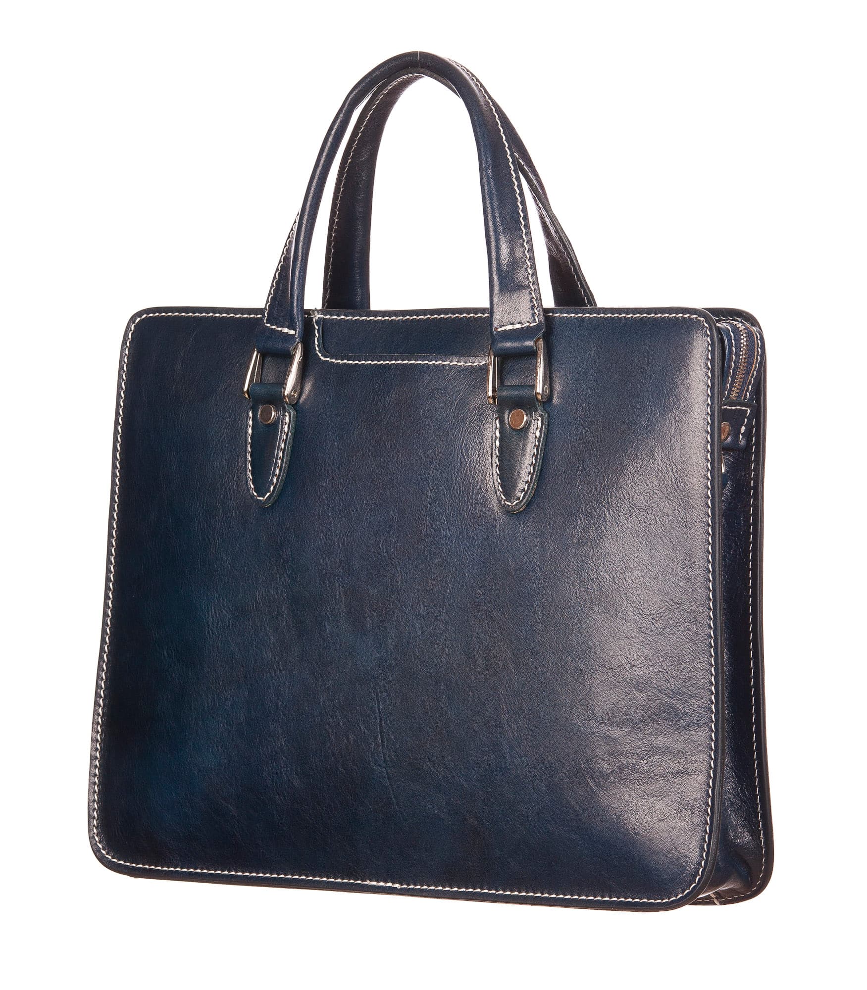 MORENO : cartella ufficio / portadocumenti, uomo - donna, in cuoio, colore : BLU, Made in Italy (Borsa)