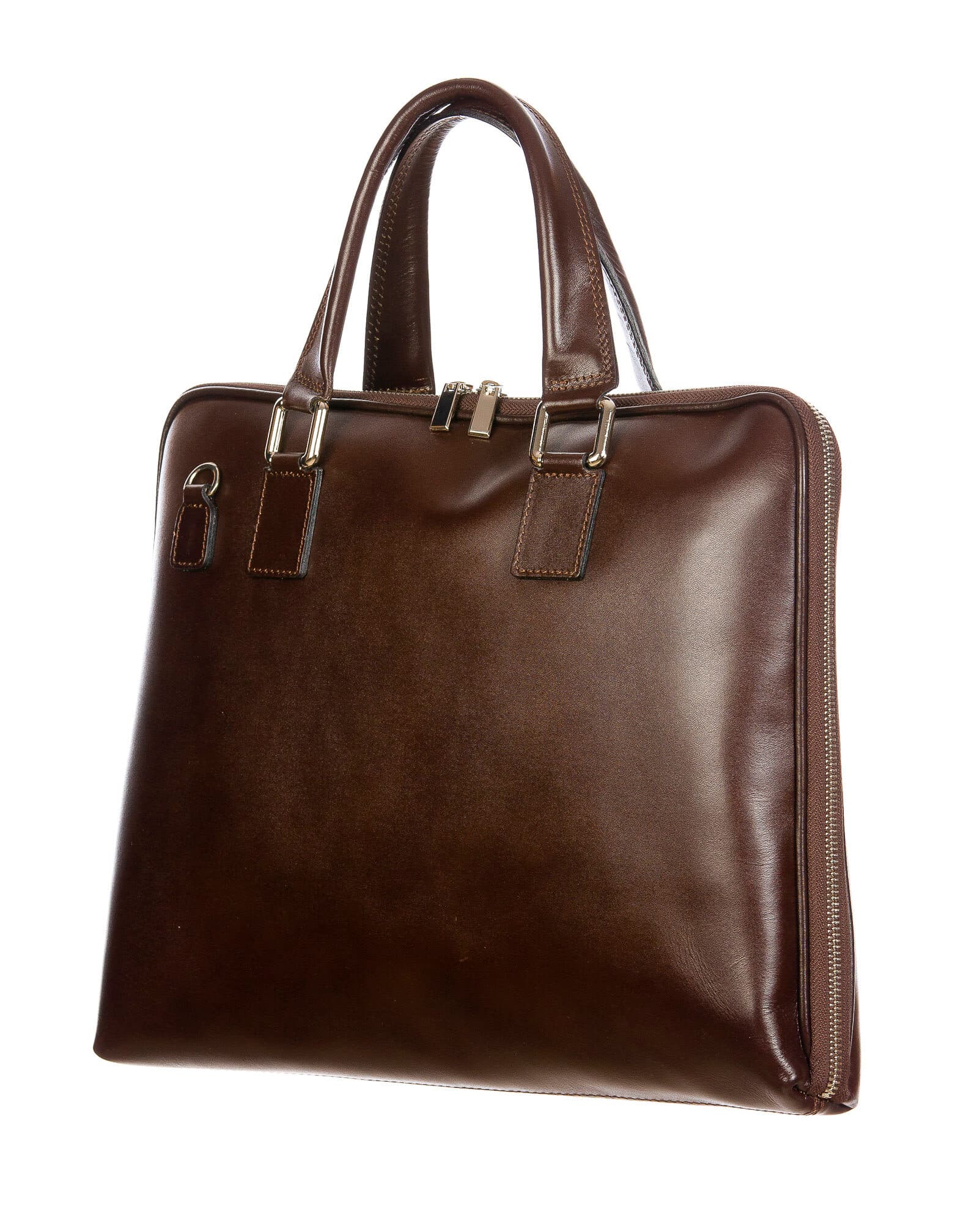 MANUELE : cartella ufficio / portacomputer, uomo - donna, in cuoio, colore : TESTAMORO, Made in Italy (Borsa)