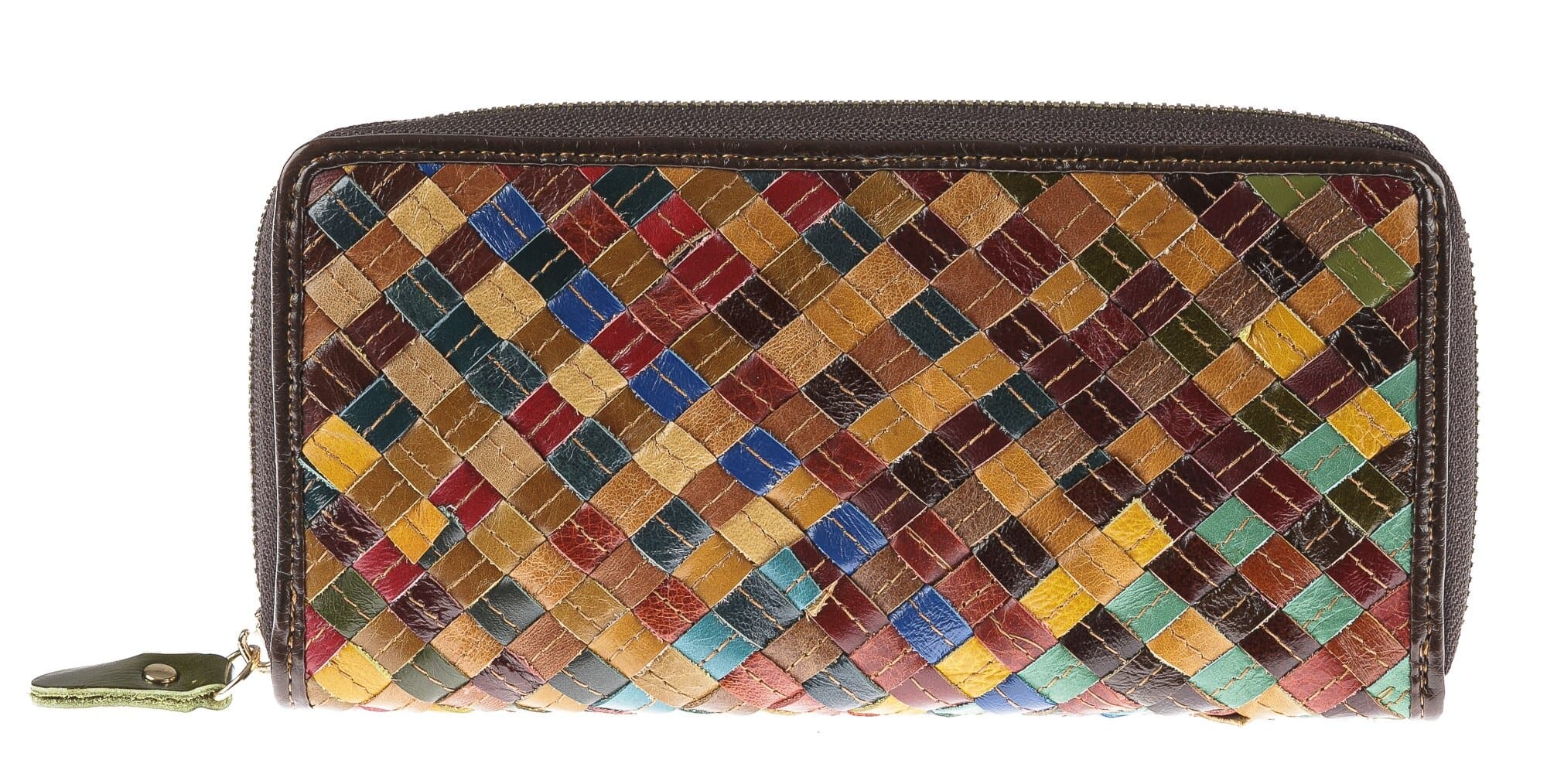 Portafoglio in vera pelle da donna NARCISO, MULTICOLORE, ARIANNA DINI, MADE IN ITALY