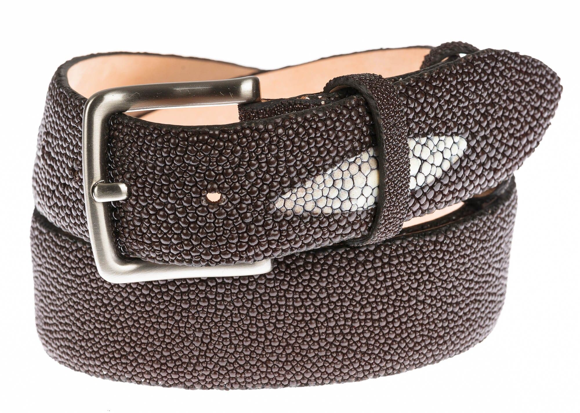 Cintura uomo in vera pelle razza ELIO ZAGATO mod. AGRIGENTO colore MARRONE Made in Italy