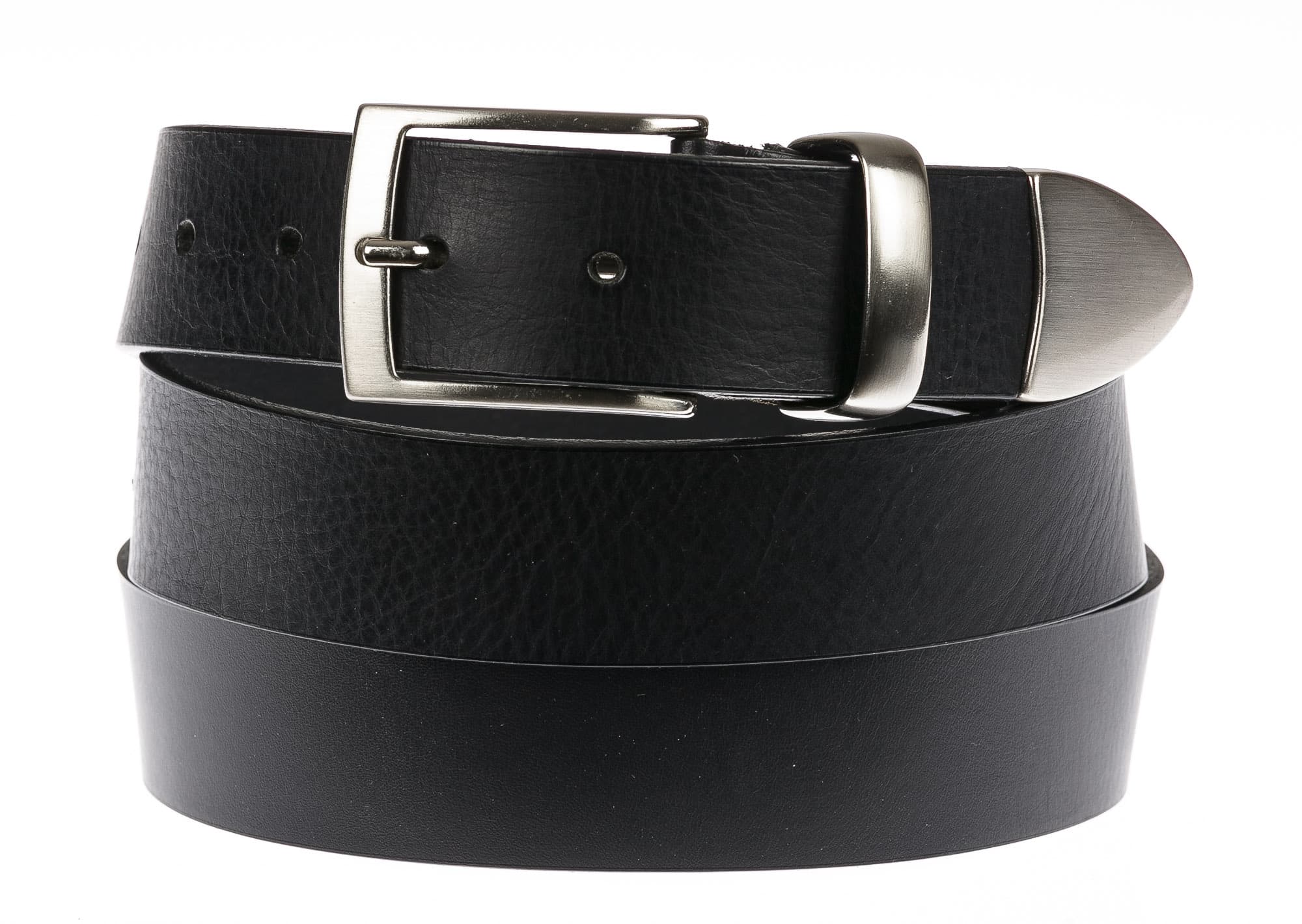 FIUMICINO EXTRA LONG: men's leather belt, color: BLACK, Made in Italy